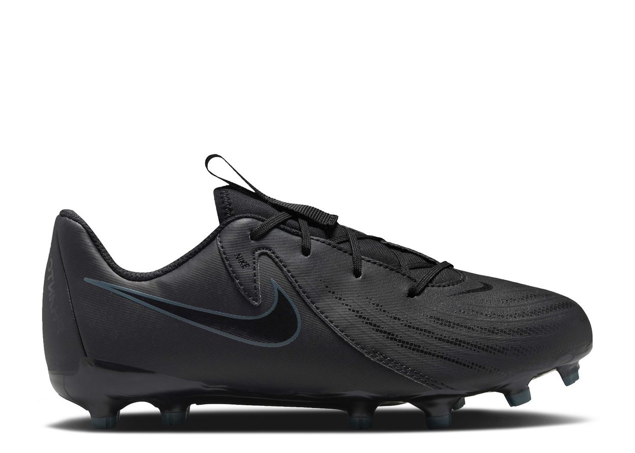 Nike Junior Phantom GX II Academy FG/MG Soccer Cleat - Black/Black