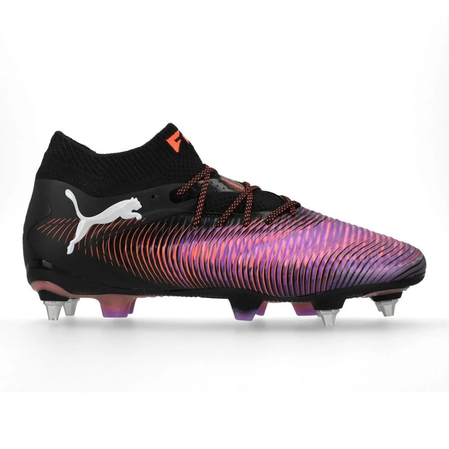 Puma Future 8 Ultimate MxSG FG/AG Firm Ground Soccer Cleat - Black/White/Glowing Red