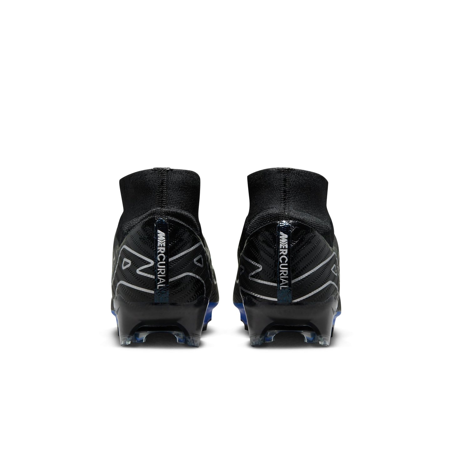 Nike Air Zoom Mercurial Superfly 9 Elite FG Firm Ground Soccer Cleat - Black/Chrome/HyperRoyal