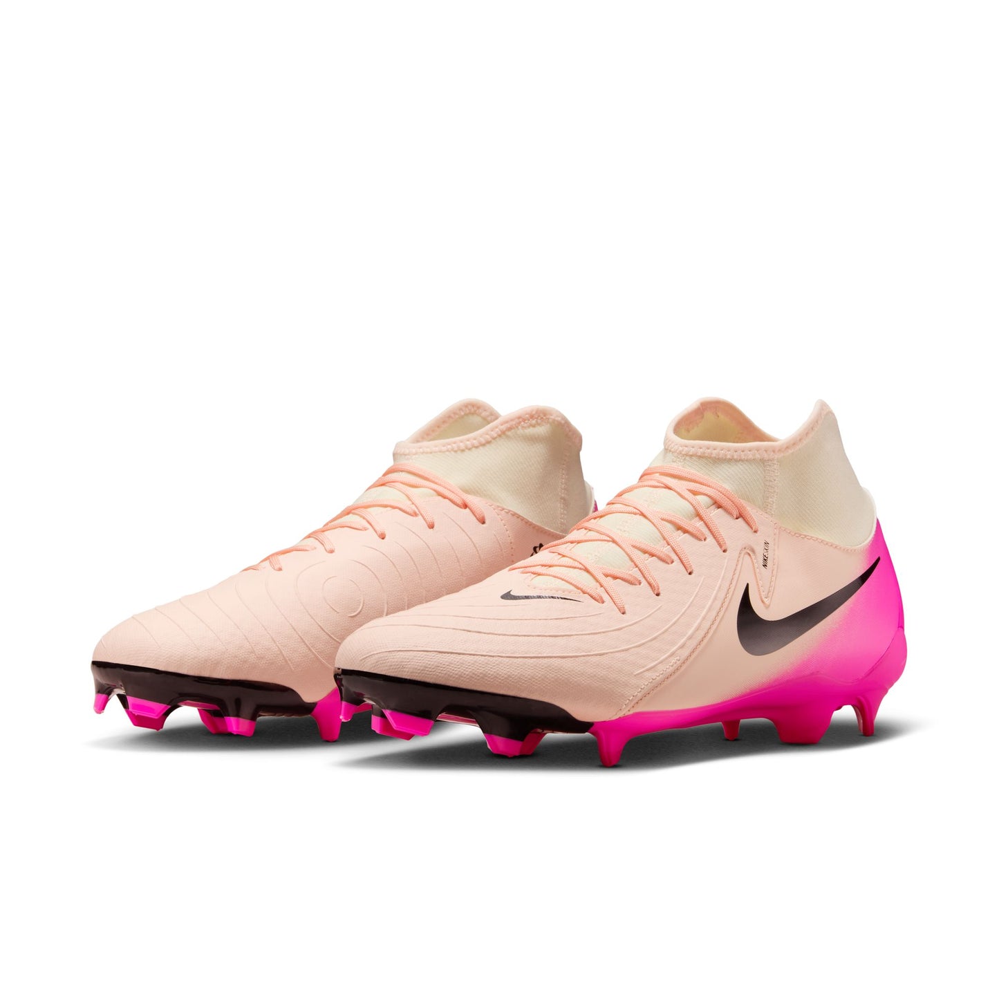 Nike Phantom Luna II Academy FG Firm Ground Soccer Shoes - Crimson Tint/Black-Pink Blast