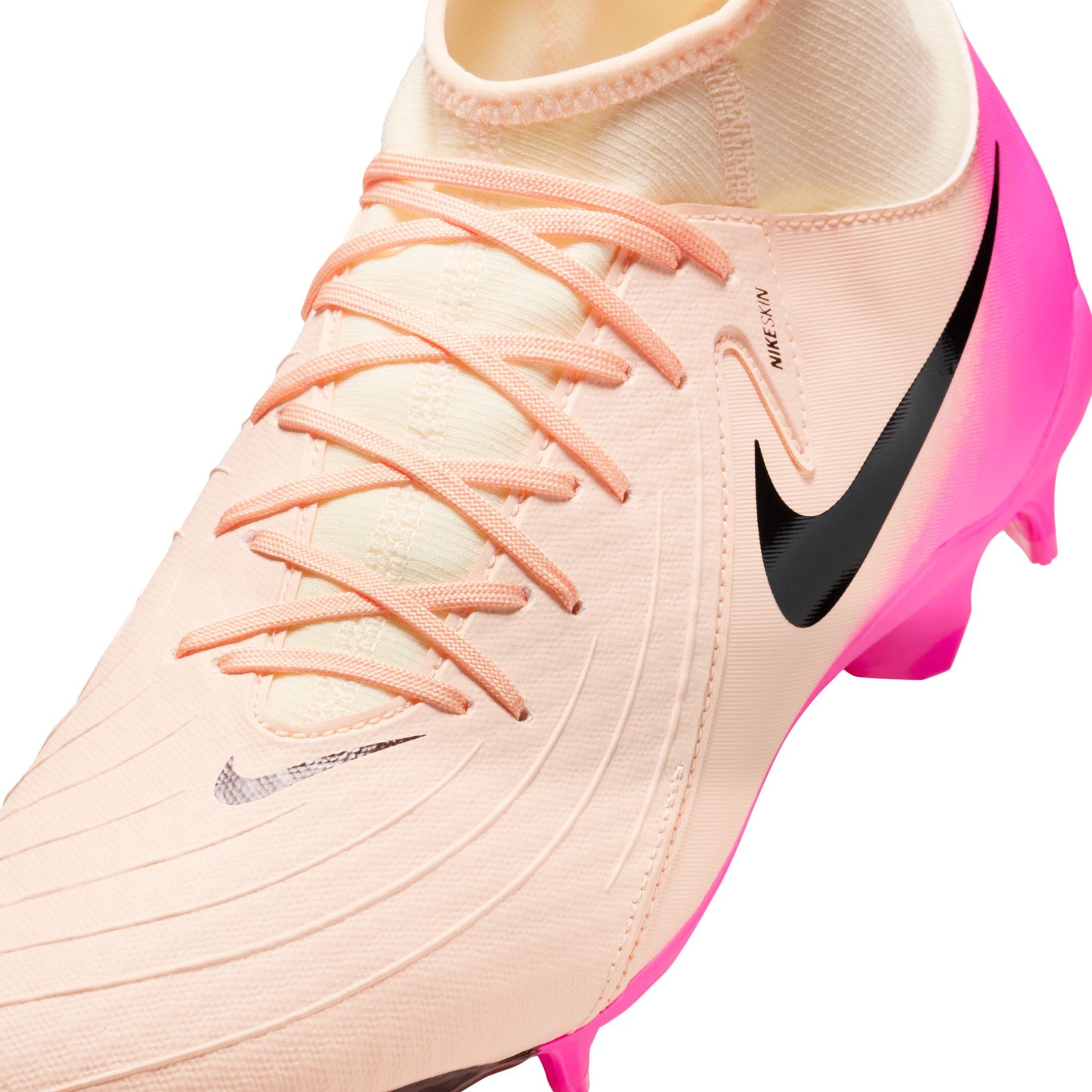 Nike Phantom Luna II Academy FG Firm Ground Soccer Shoes - Crimson Tint/Black-Pink Blast