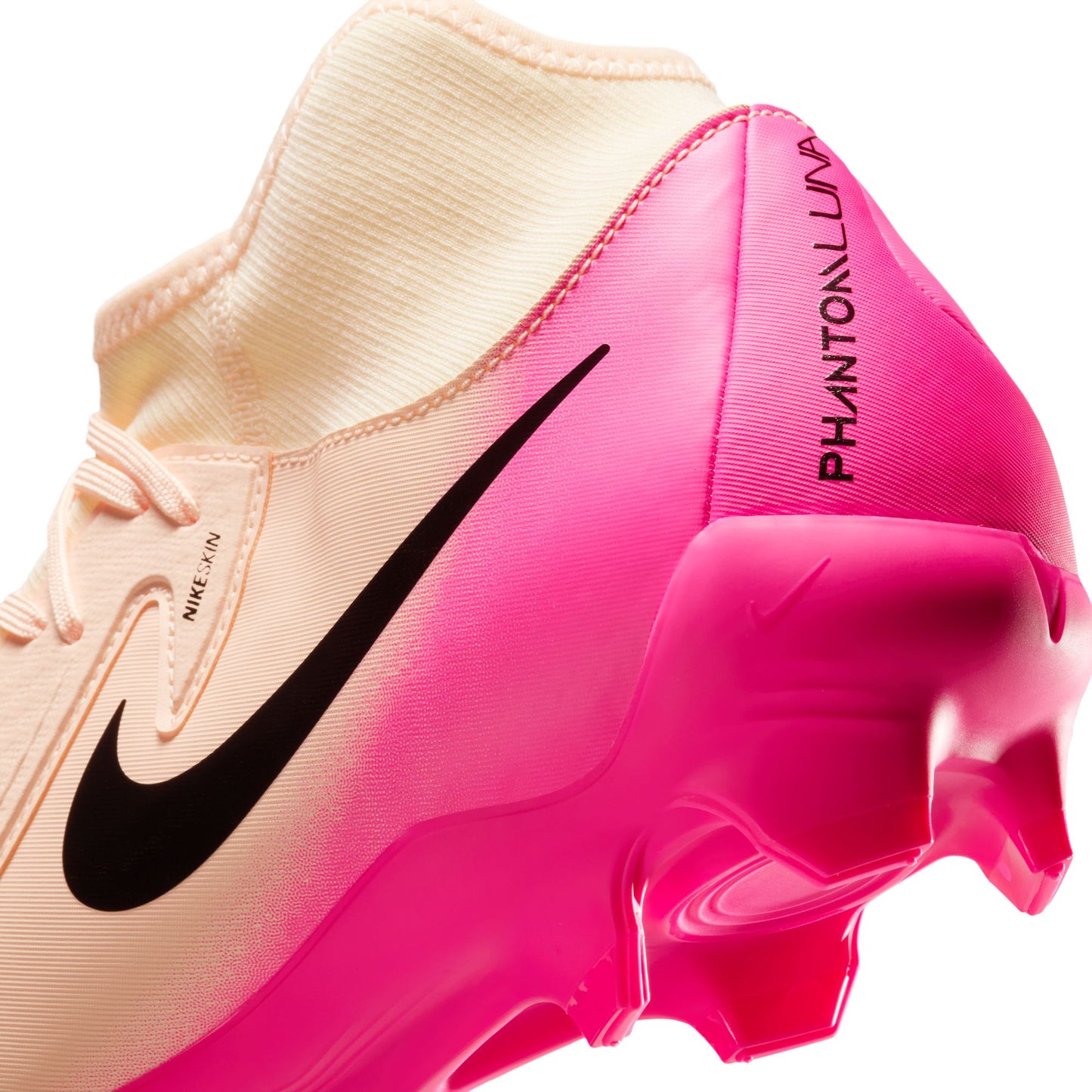 Nike Phantom Luna II Academy FG Firm Ground Soccer Shoes - Crimson Tint/Black-Pink Blast