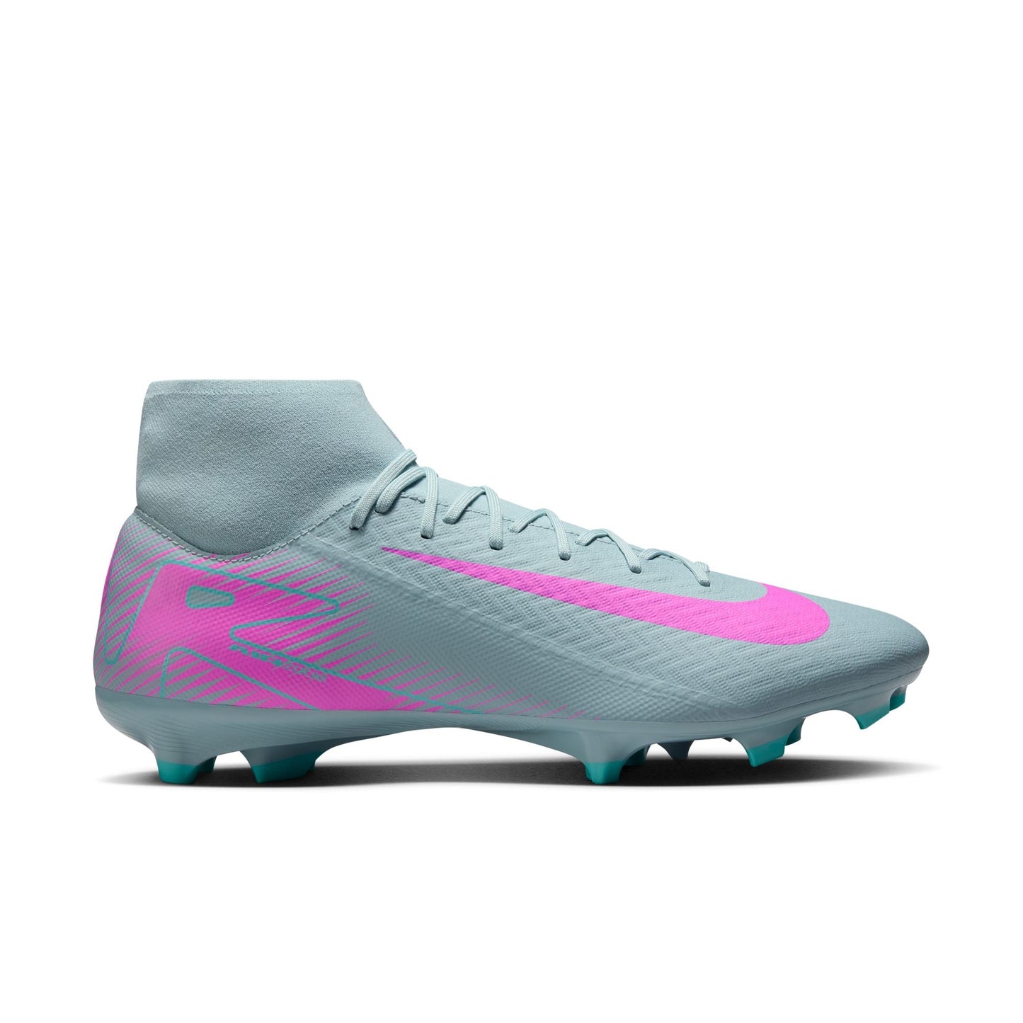 Nike Air Zoom Mercurial Superfly 10 Academy FG Firm Ground Soccer Cleats - Ocean Cube/Pink Blast