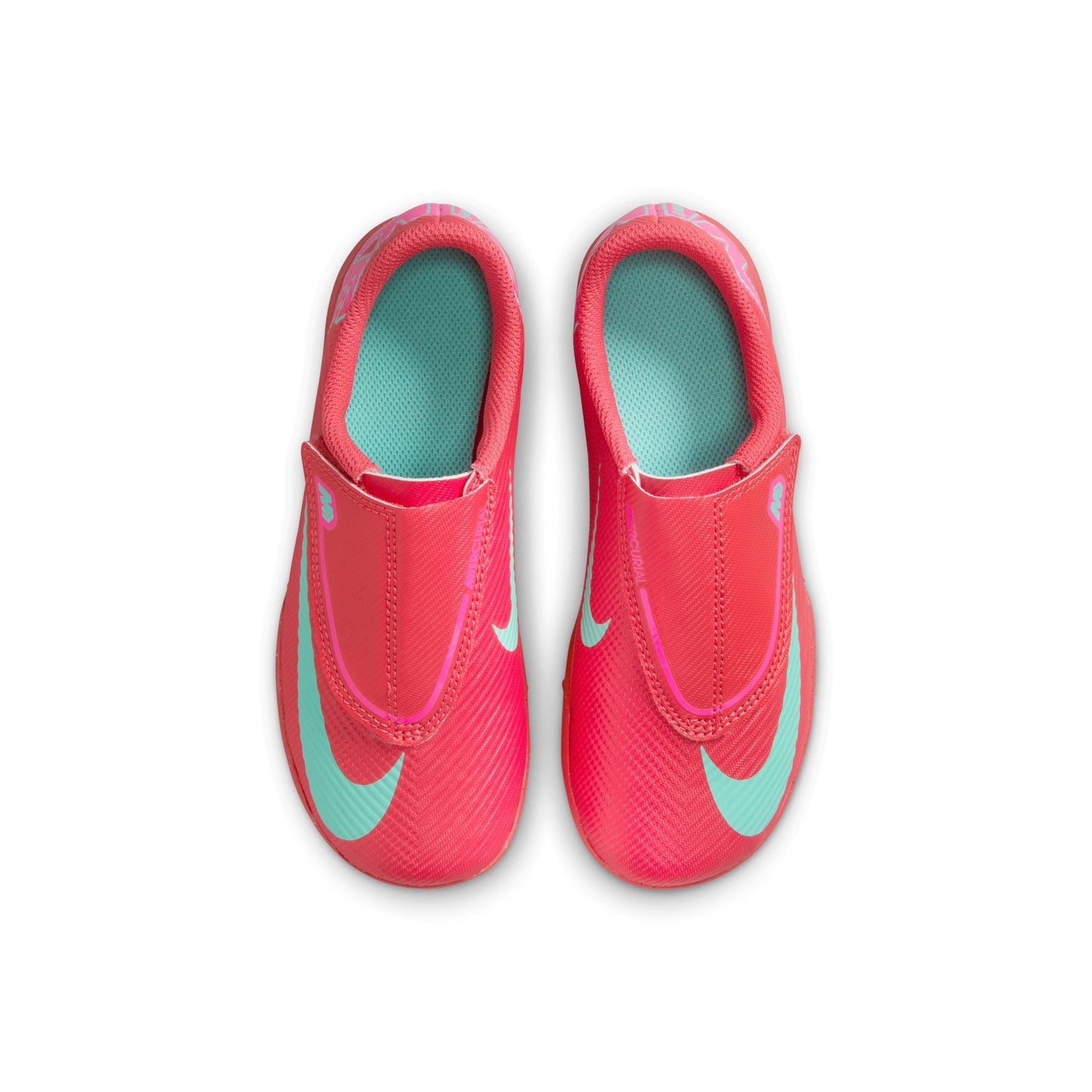 Nike Jr. Mercurial Vapor 16 Club TF Turf Soccer Cleats- Ember Glow/ Aurora Green