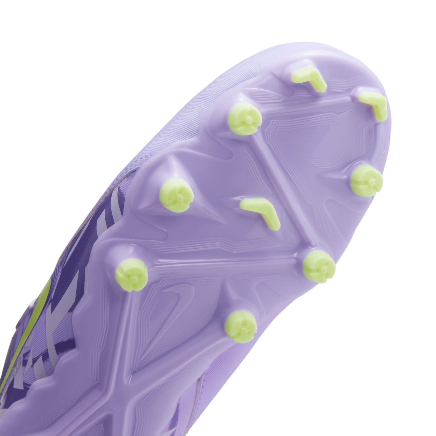 Nike United Junior Phantom GX Academy FG Firm Ground Soccer Cleat -Purple Agate/Barely Volt