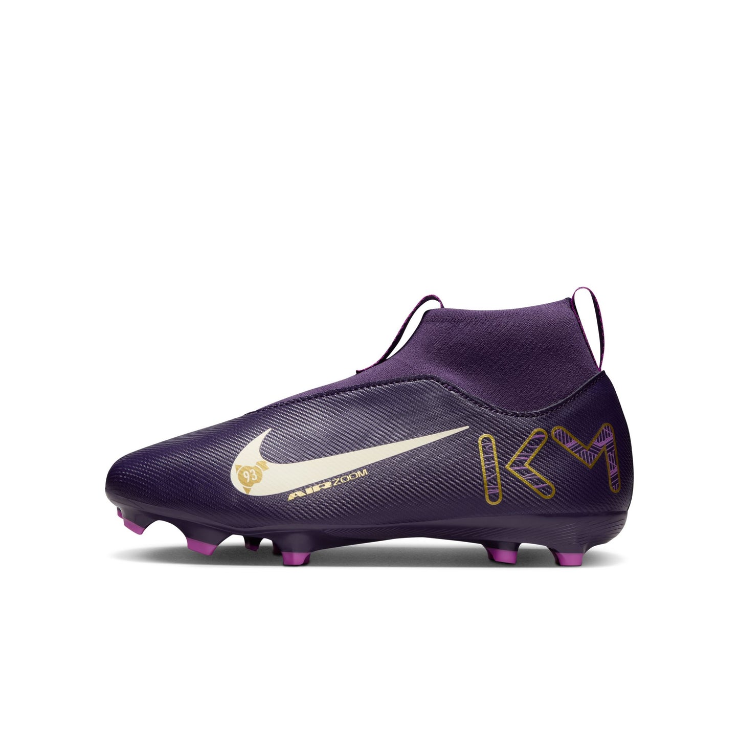 Nike Junior Zoom Mercurial Superfly 10 Academy FG Soccer Shoes - Grand Purple/ Pale Ivory