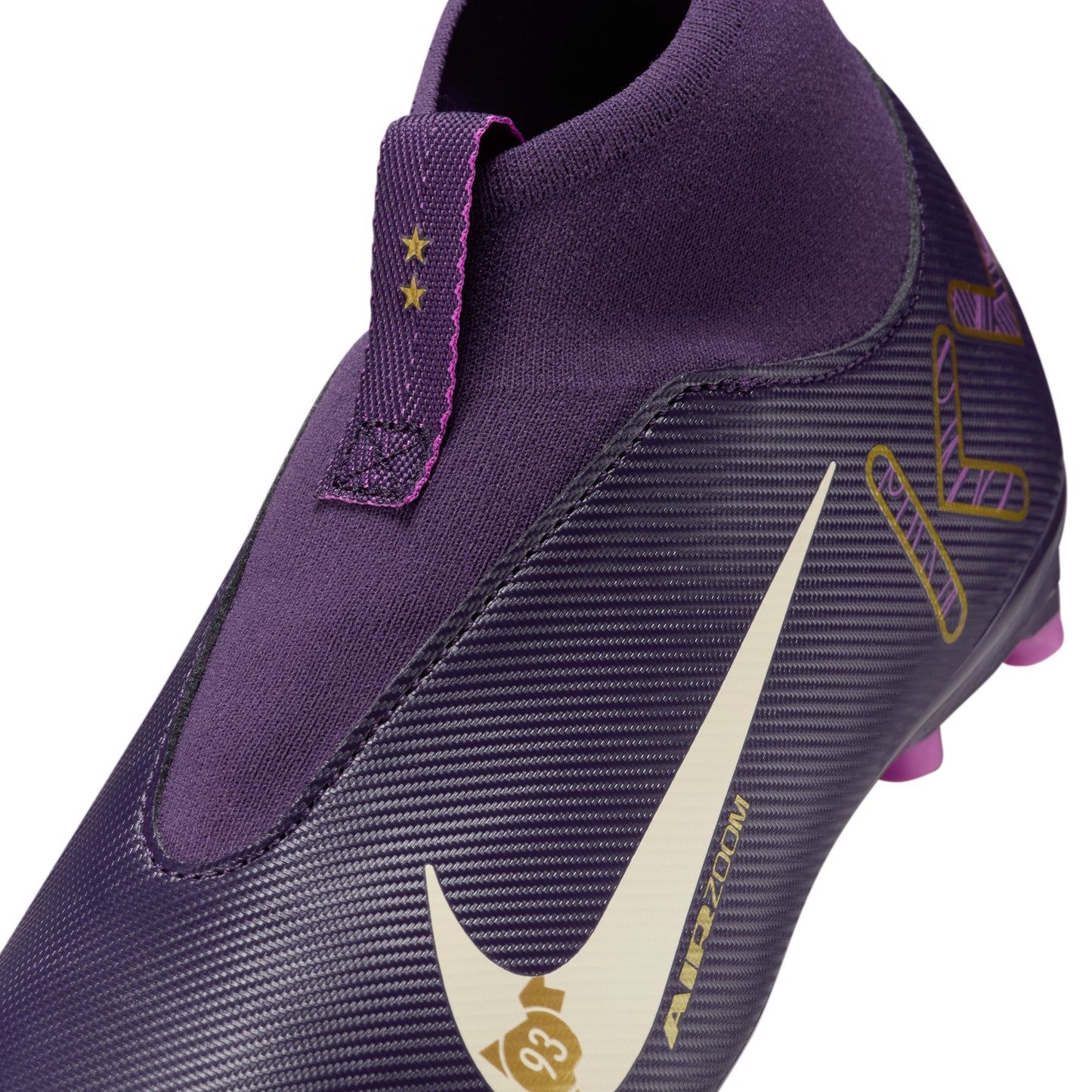 Nike Junior Zoom Mercurial Superfly 10 Academy FG Soccer Shoes - Grand Purple/ Pale Ivory