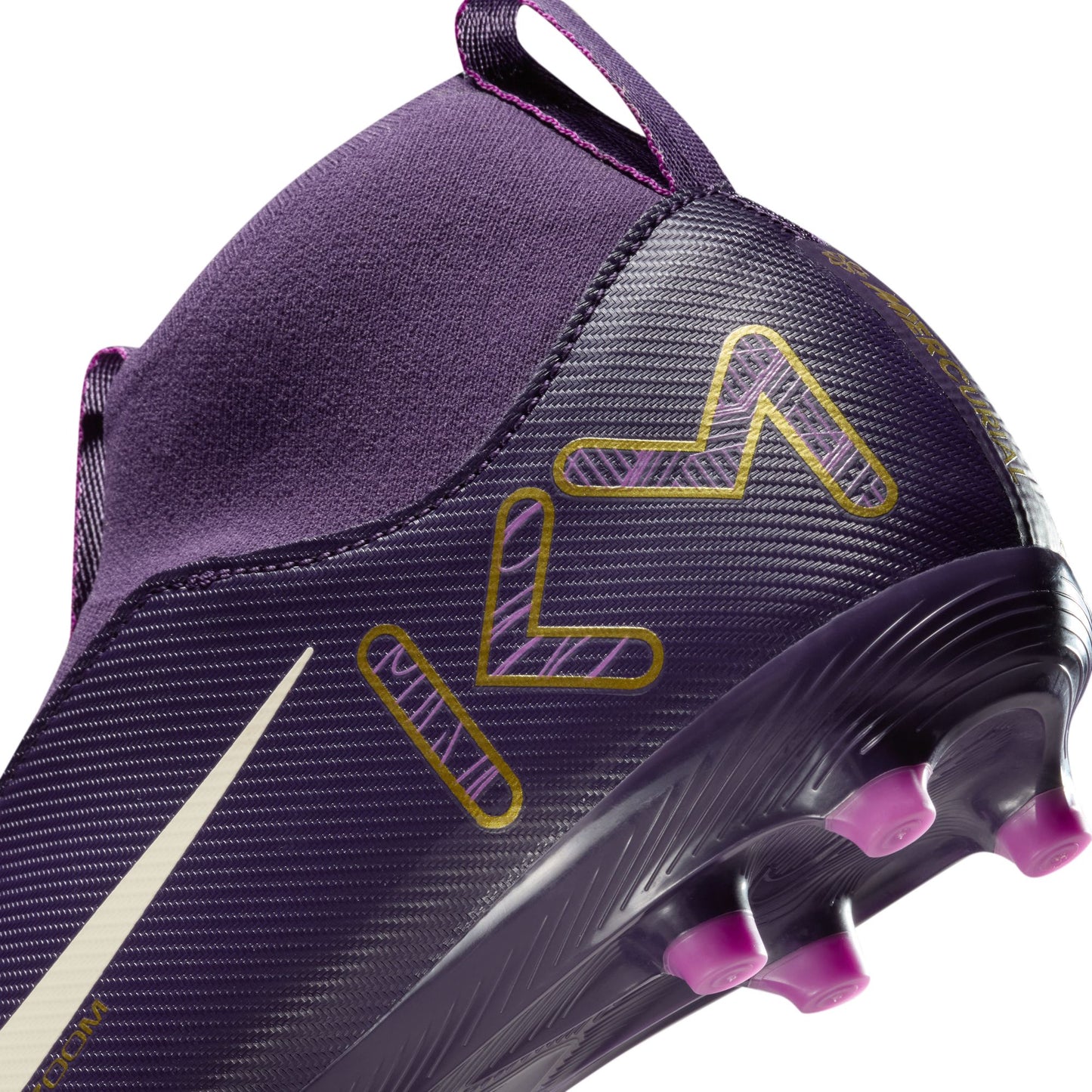 Nike Junior Zoom Mercurial Superfly 10 Academy FG Soccer Shoes - Grand Purple/ Pale Ivory
