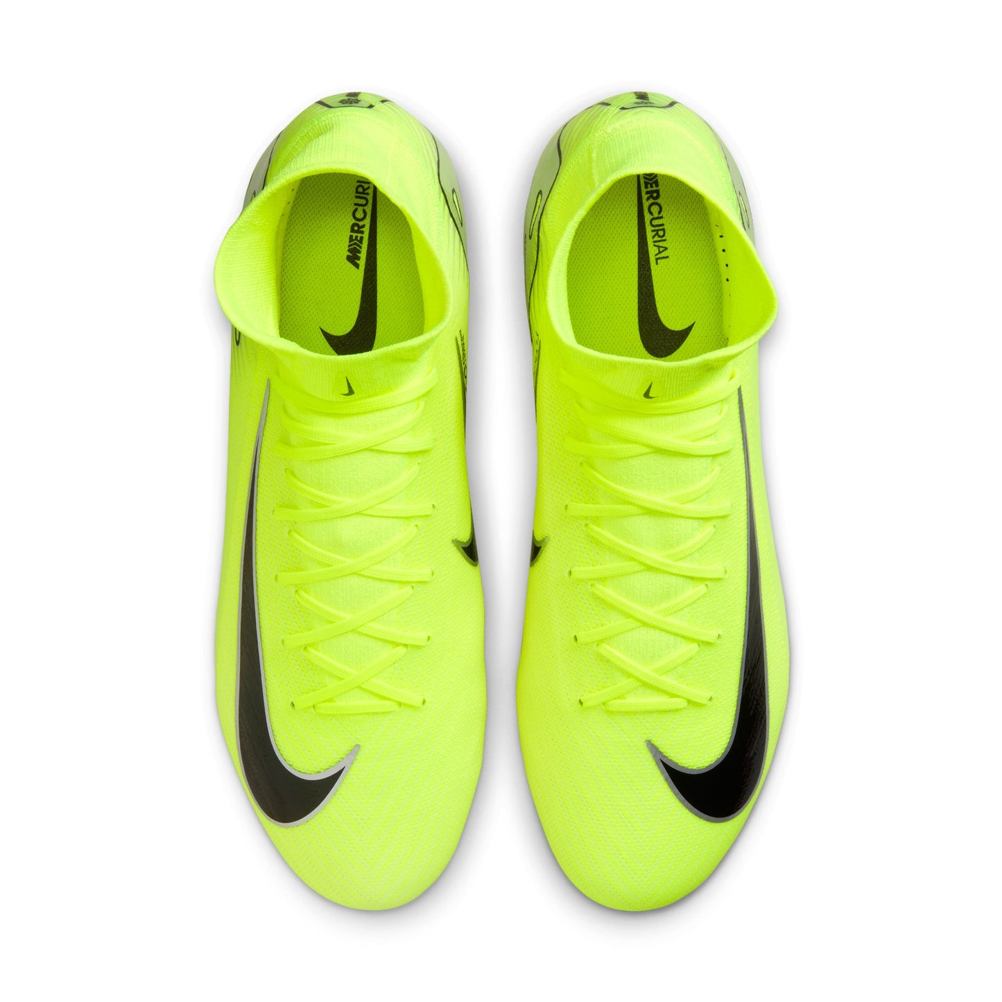 Nike Mercurial Superfly 10 Pro FG High-Top Soccer Cleats- VOLT/BLACK