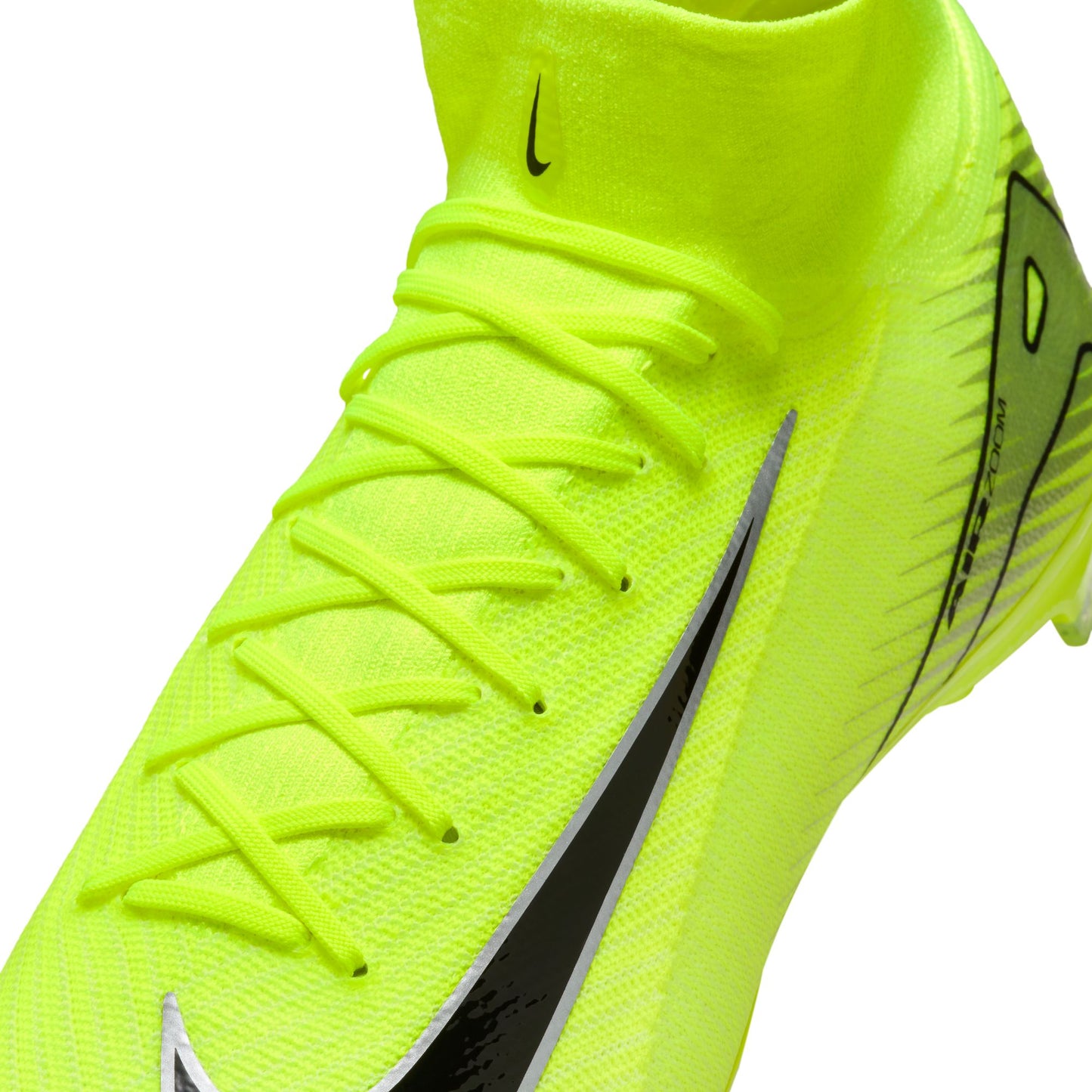 Nike Mercurial Superfly 10 Pro FG High-Top Soccer Cleats- VOLT/BLACK