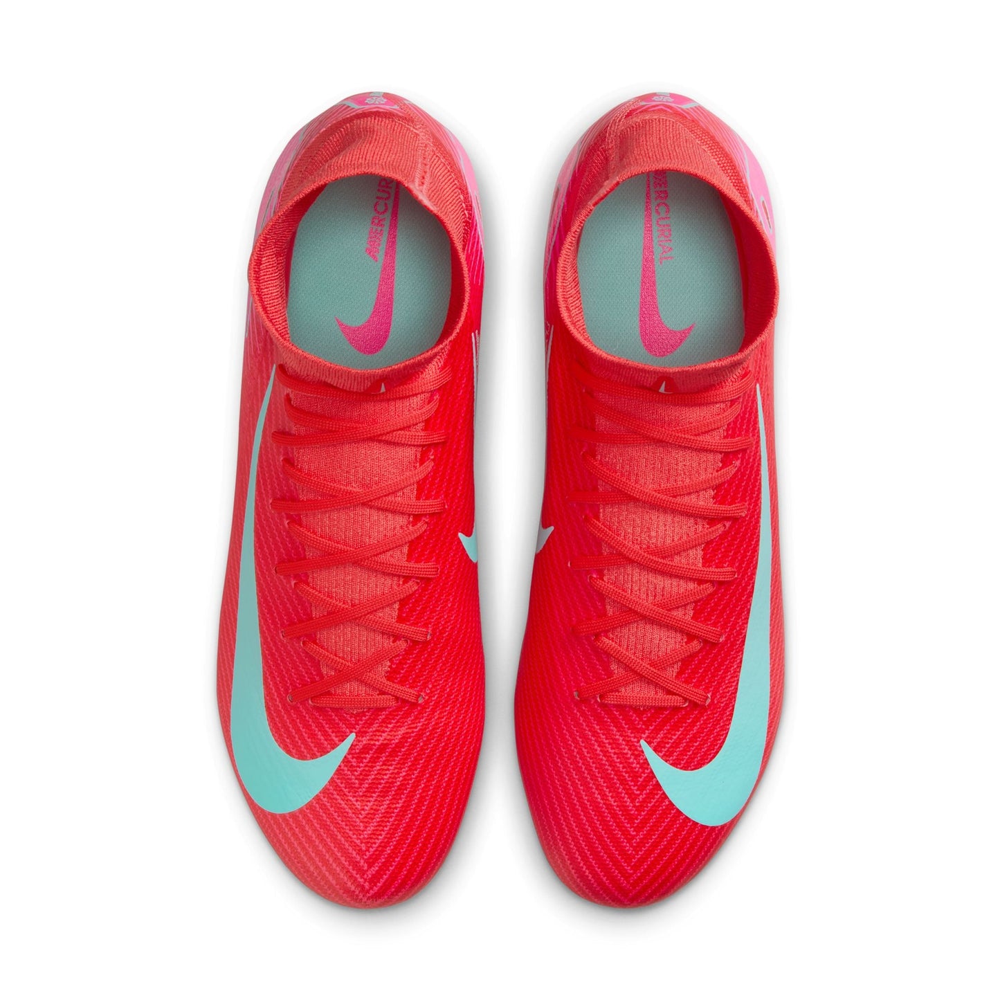 Nike Air Zoom Mercurial Superfly 10 Pro FG Firm Ground Soccer Cleat - Ember Glow/ Aurora Green