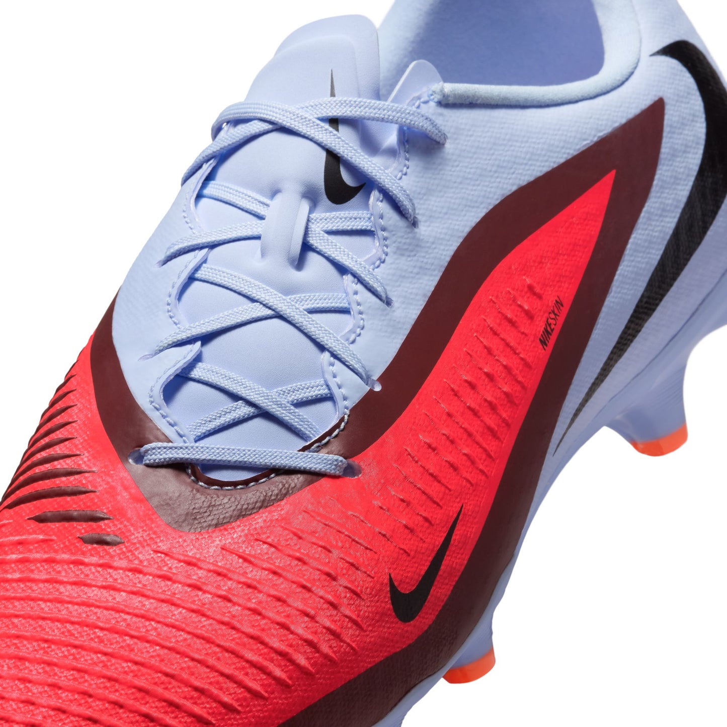 Nike Phantom 6 Low Academy FG/MG Soccer Cleat - Royal Tint/ Bright Crimson