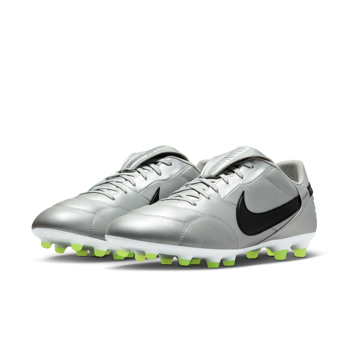 Nike Premier III FG Firm Ground Soccer Cleat - Metallic Silver/ Black Volt
