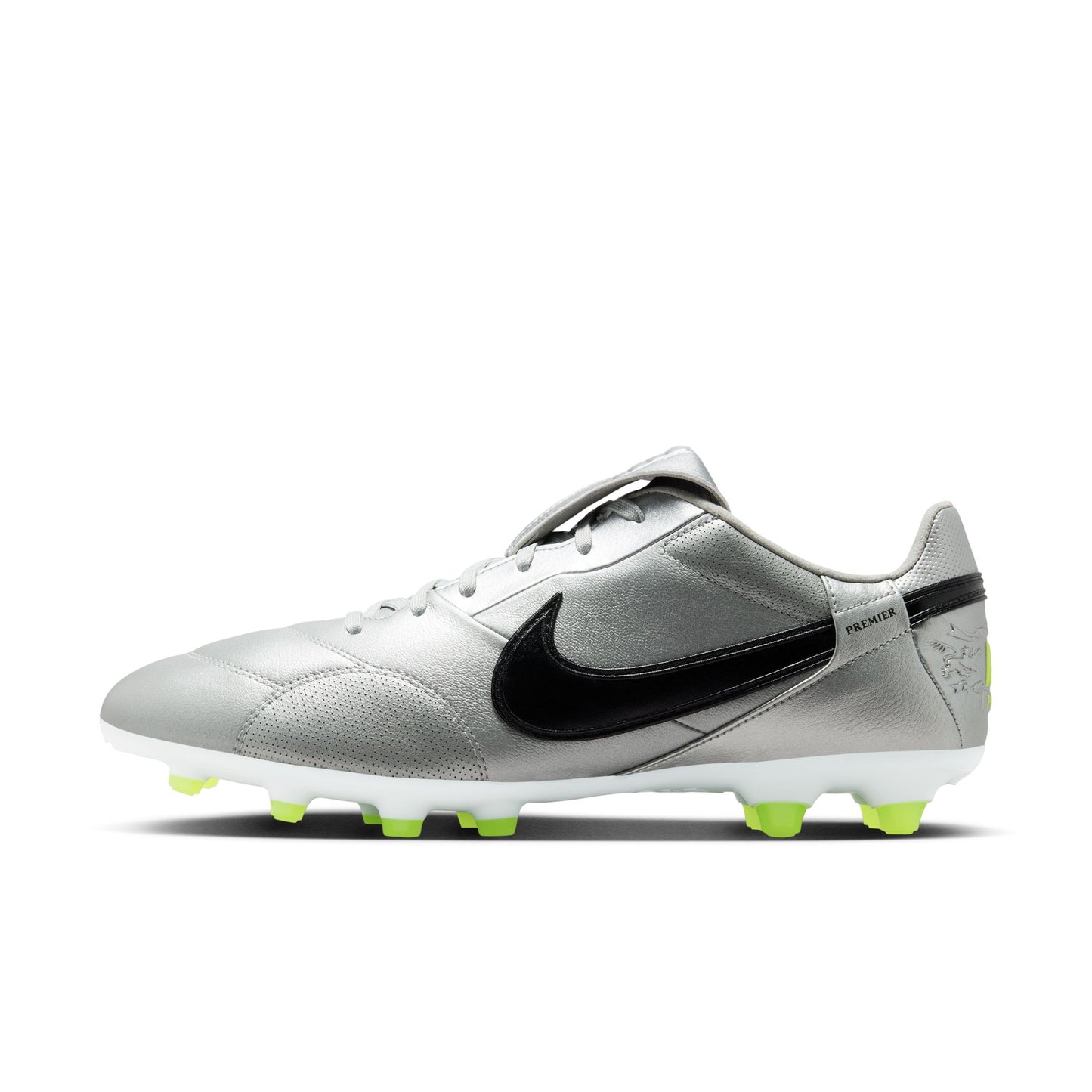 Nike Premier III FG Firm Ground Soccer Cleat - Metallic Silver/ Black Volt