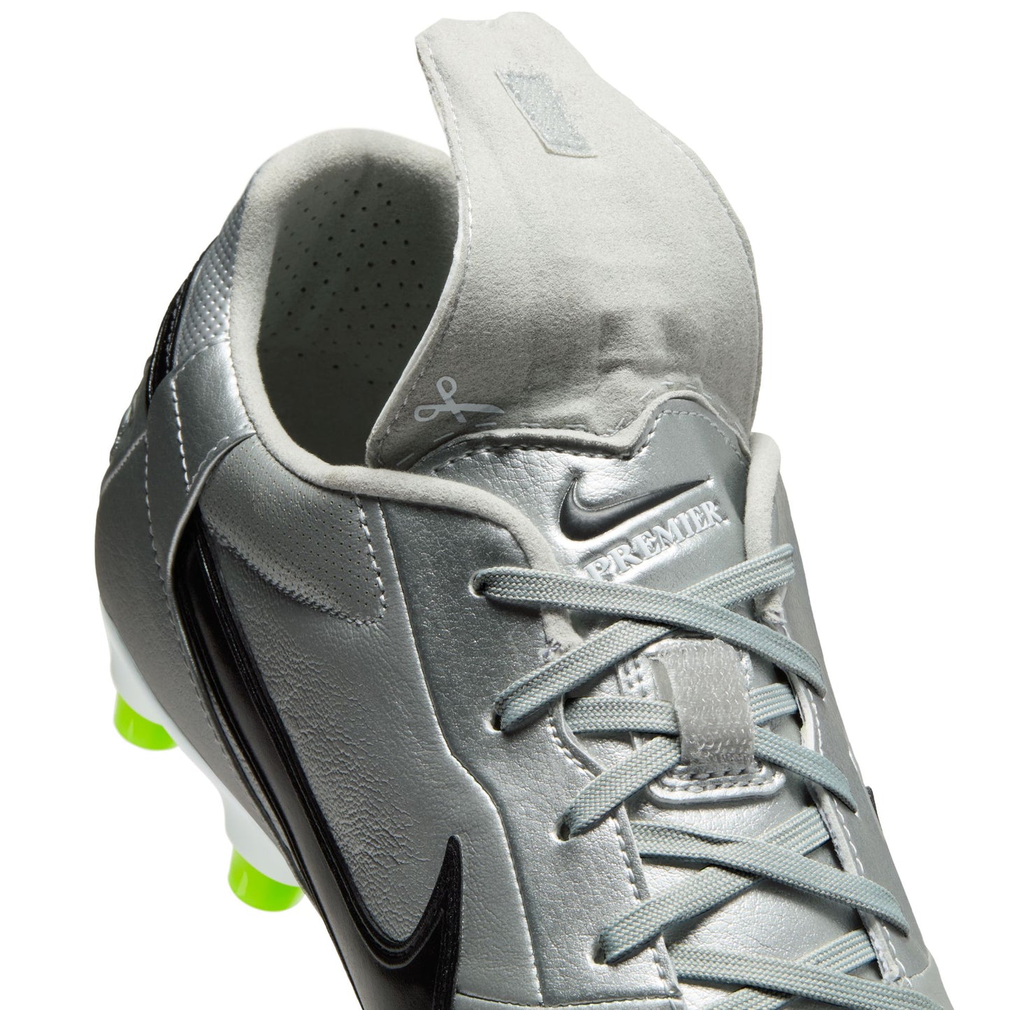 Nike Premier III FG Firm Ground Soccer Cleat - Metallic Silver/ Black Volt