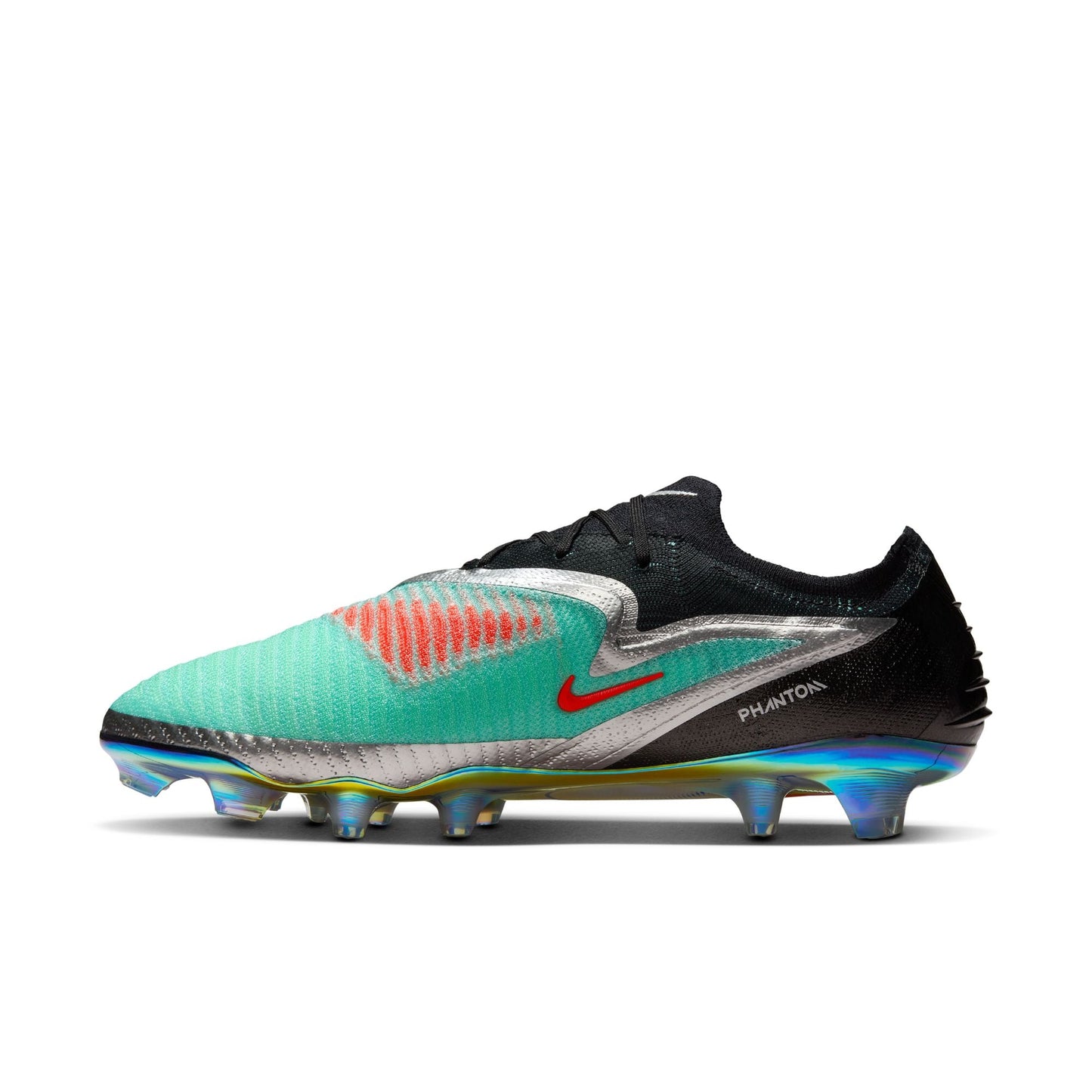 Nike Phantom 6 Low Elite FG/MG Soccer Cleat - Chrome/Black