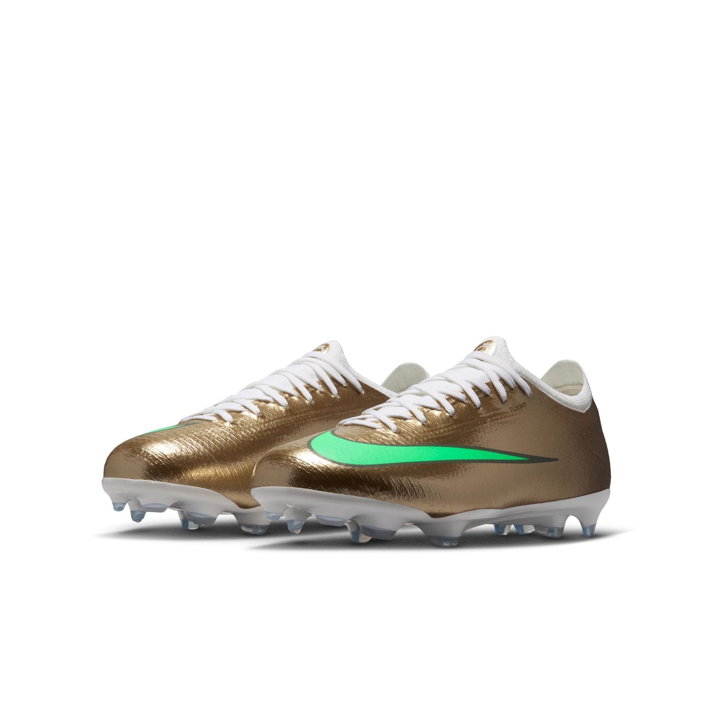 Nike Junior Kylian Mbappe Mercurial Vapor 17 Pro FG Firm Ground Soccer Cleat - Metallic Gold/Green Glow