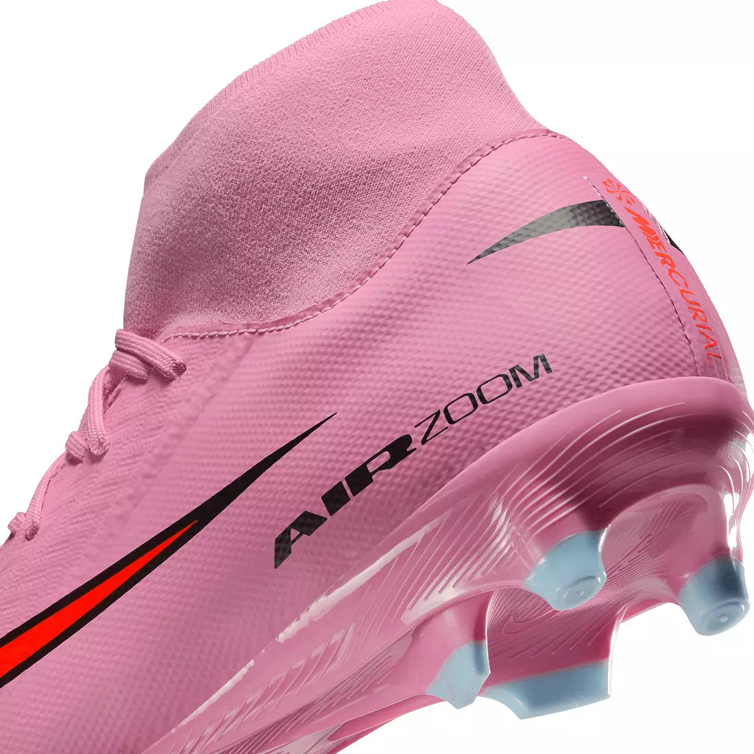 Nike Air Zoom Mercurial Superfly 10 Academy FG Firm Ground Soccer Cleats -Magic Flamingo/ Black Total Crimson
