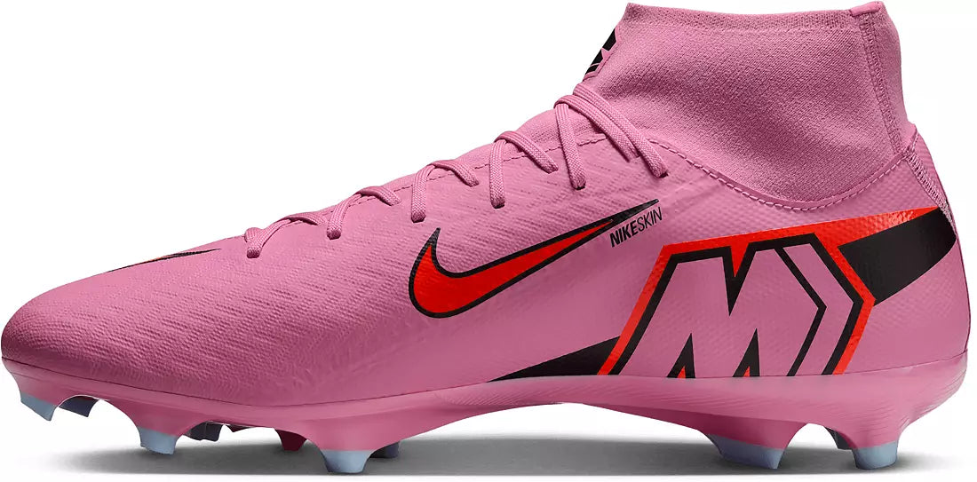 Nike Air Zoom Mercurial Superfly 10 Academy FG Firm Ground Soccer Cleats -Magic Flamingo/ Black Total Crimson