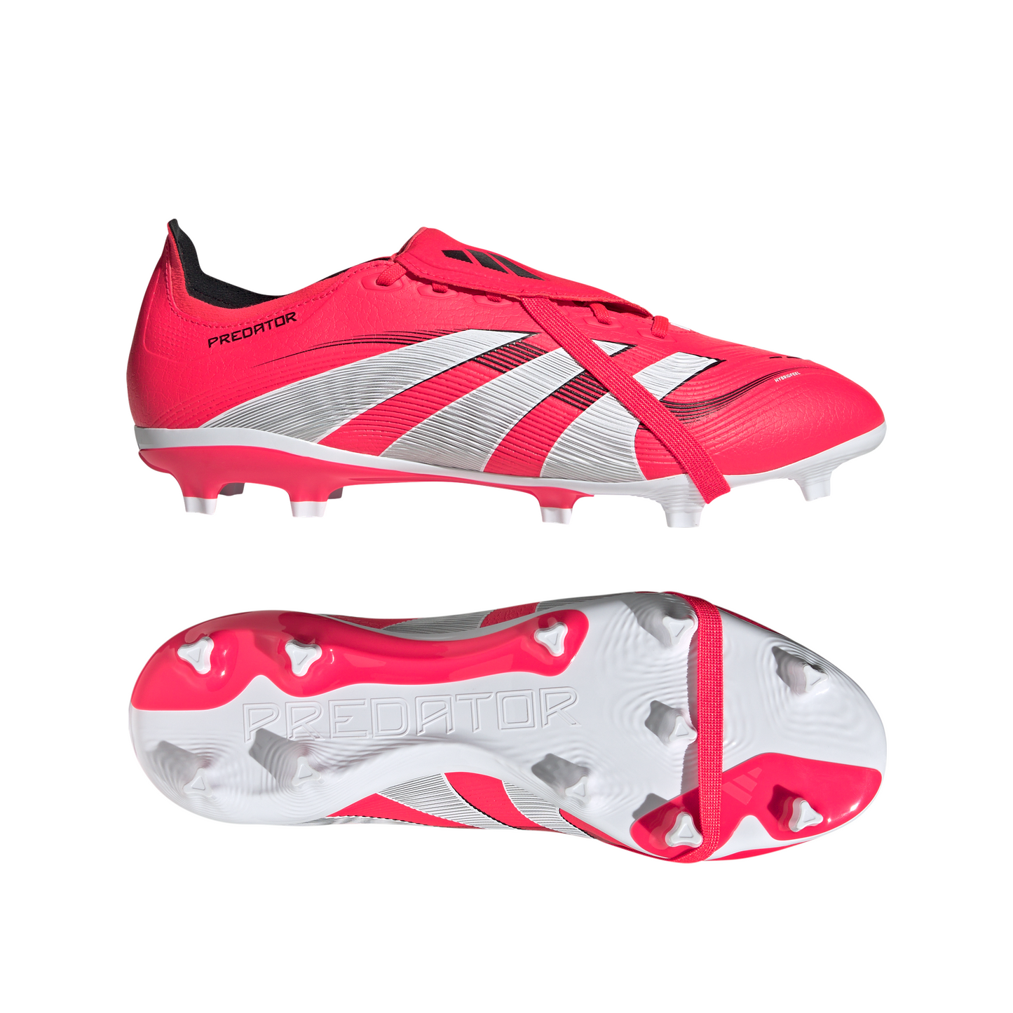 adidas Predator League Fold Tounge FG/MG Soccer Cleat - lucid red/ftwr white/core black