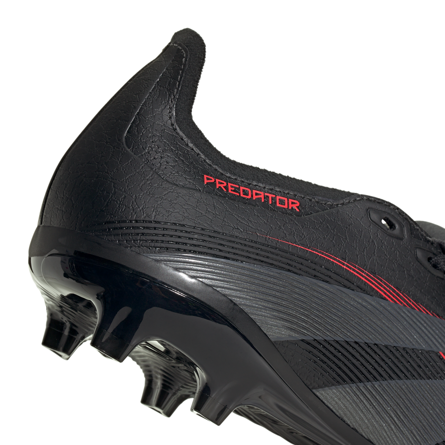 adidas Predator League FT FG Firm Ground Soccer Cleat - Black/Grefou/ Lucred