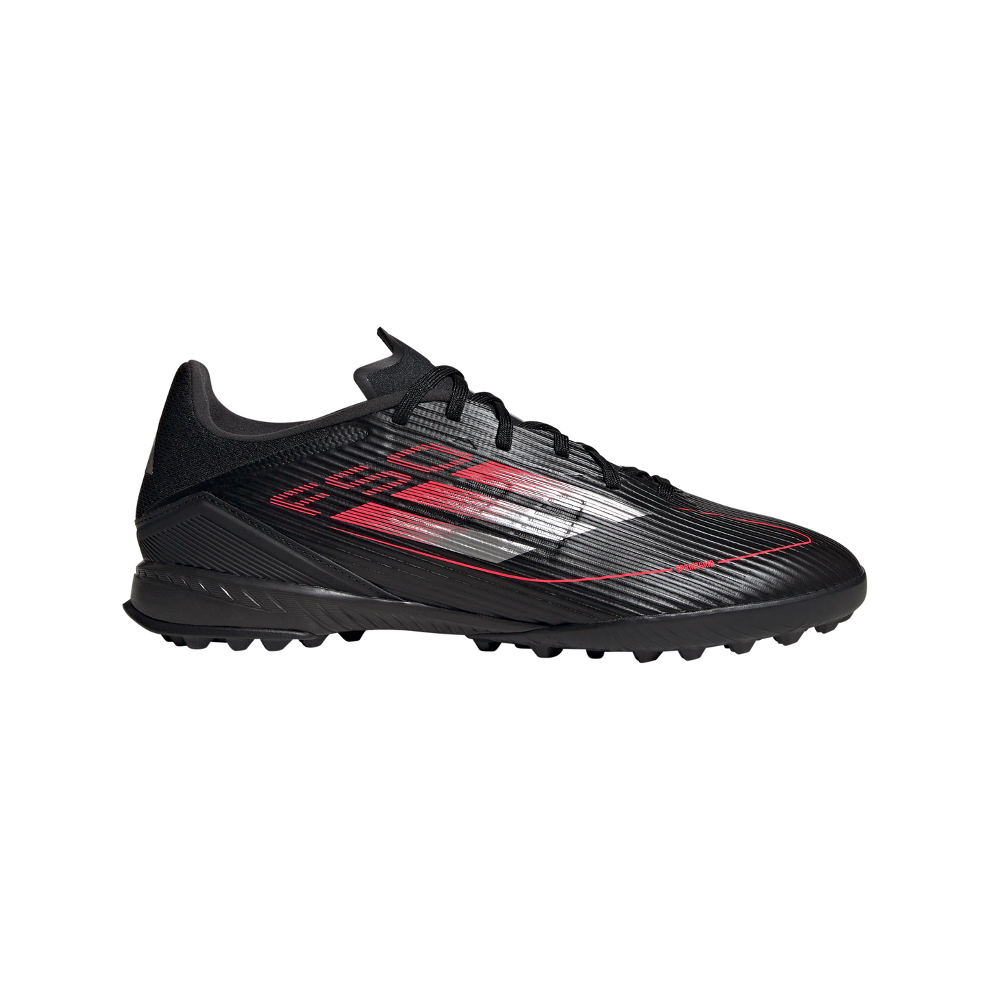 Adidas F50 Club turf junior soccer shoes Cblack/Ironmt/Lucred