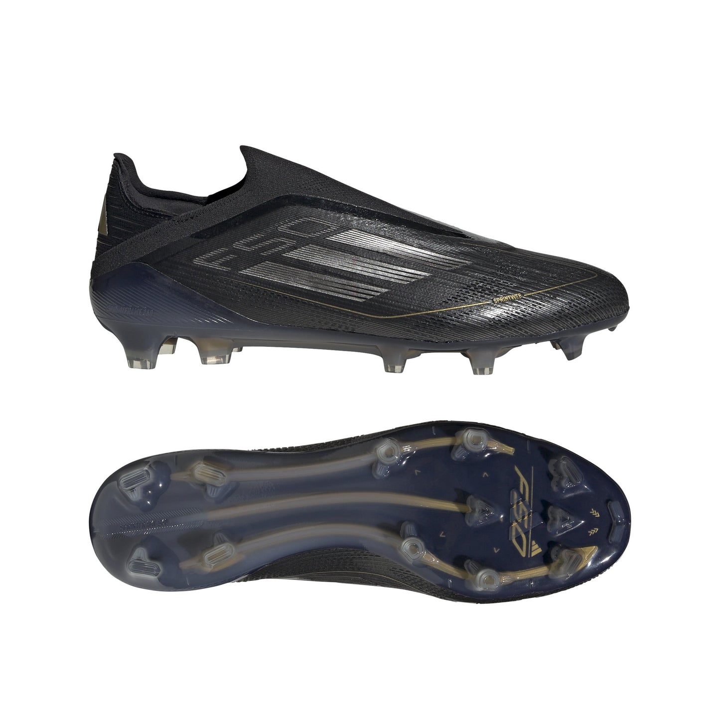 adidas F50 Elite FG- Core Black / Iron Metallic / Gold Metallic