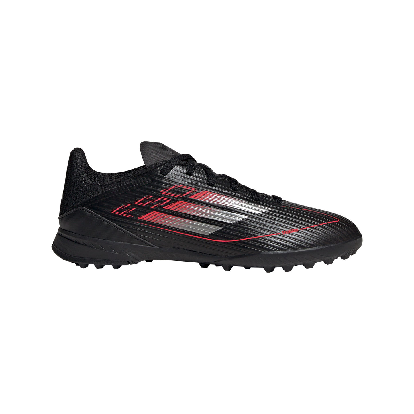 adidas F50 League TF Turf Junior - core black/iron met/lucid red