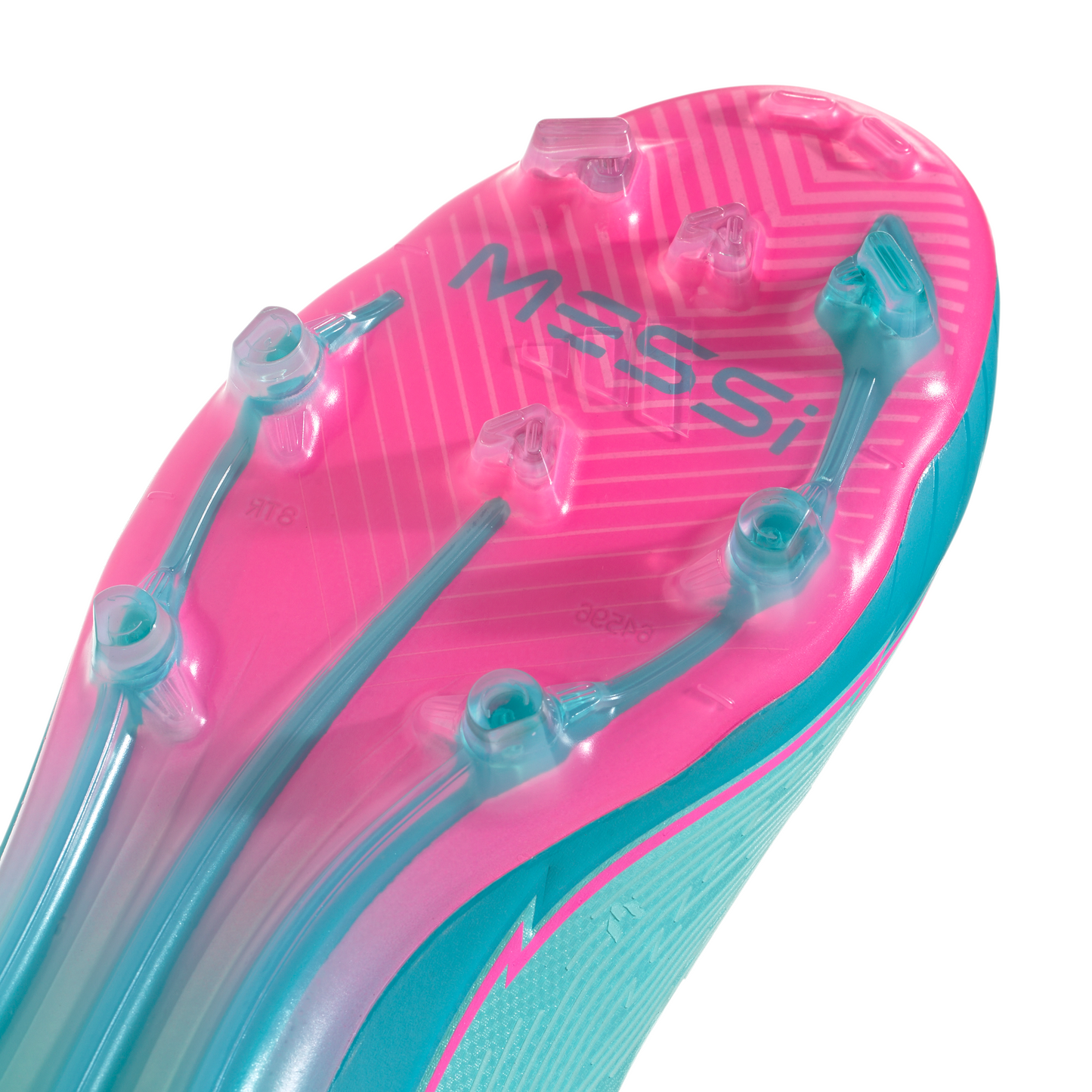 adidas F50 Elite Messi FG Firm Ground Soccer Cleats- 	Flash Aqua/ Lucid Pink/ Lucid Cyan