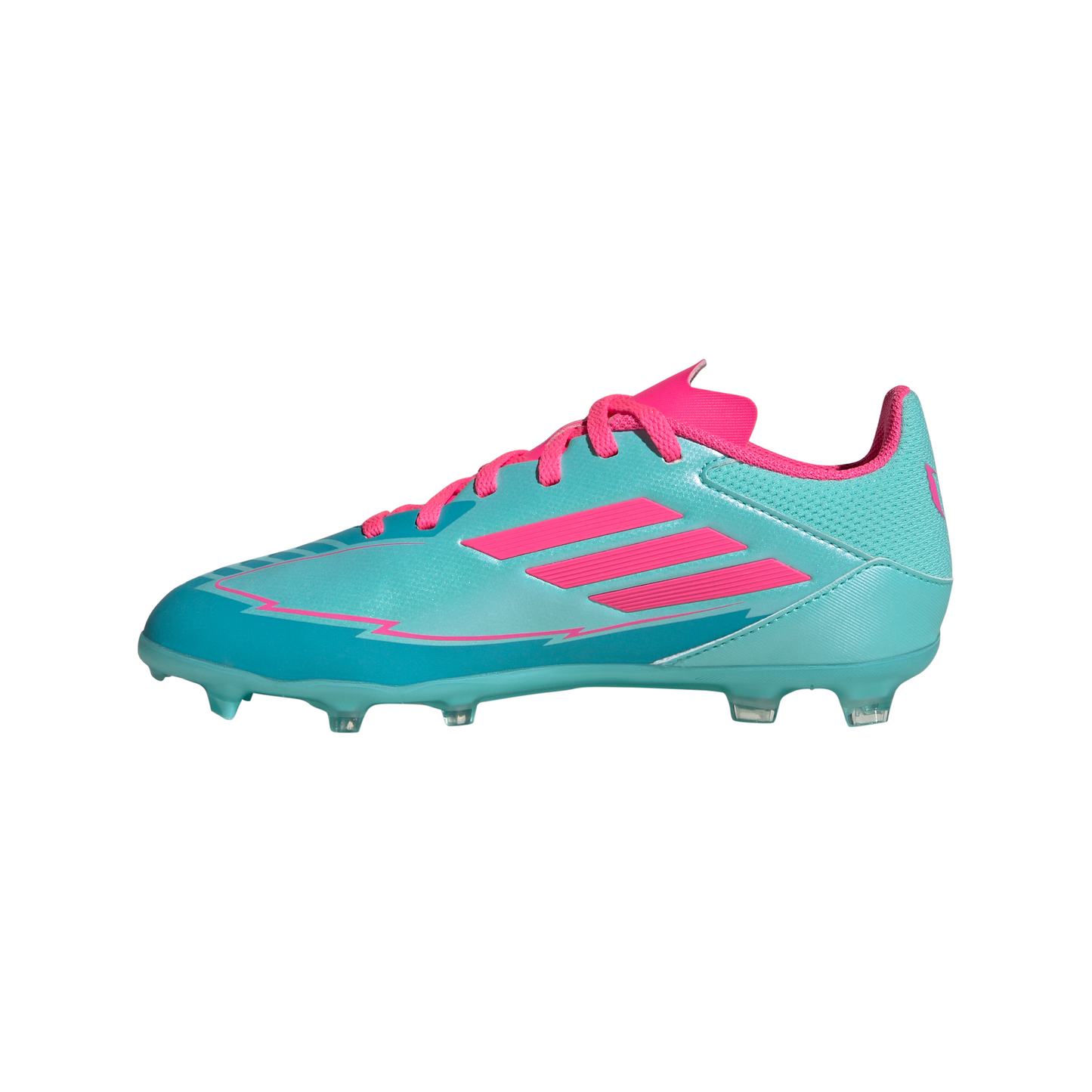adidas Messi F50 League Junior FG - Flash Aqua /Lucid Pink/Lucid Cyan