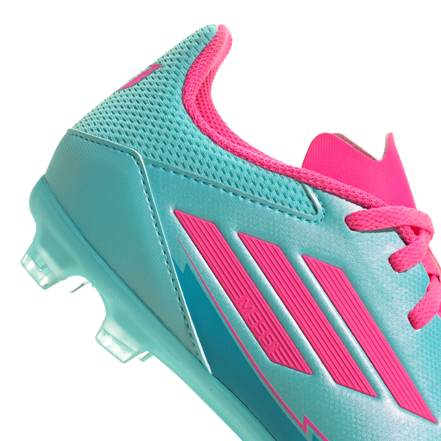 adidas Messi F50 League Junior FG - Flash Aqua /Lucid Pink/Lucid Cyan