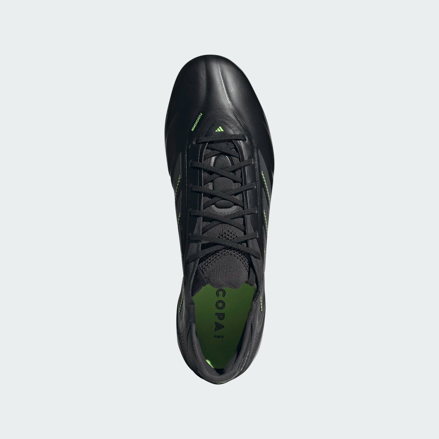 adidas Copa Pure 3 Elite FG Firm Ground Soccer Cleats- Core Black /Solid Grey / Lucid Lemon