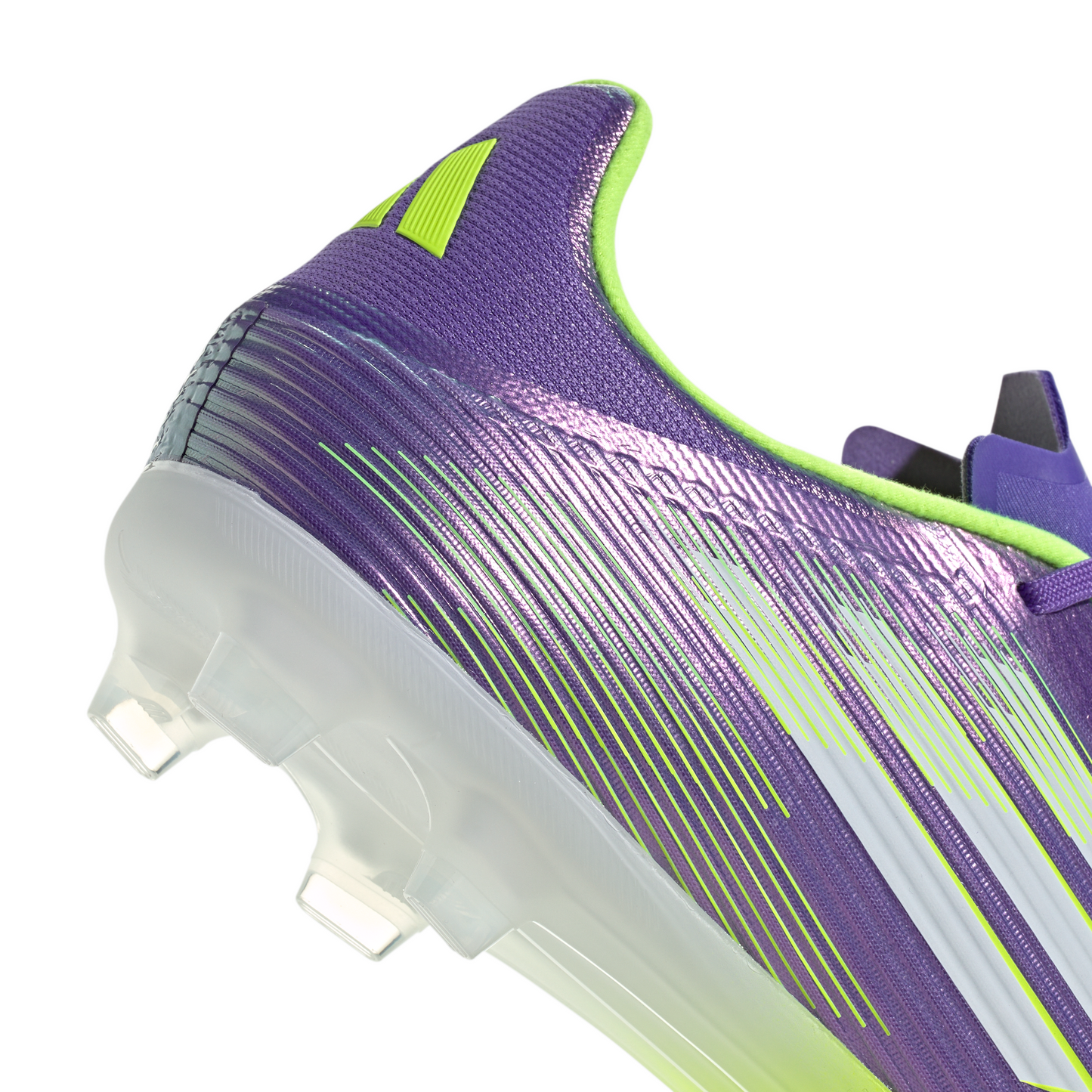 adidas F50 League FG Firm Ground Soccer Cleats- Purple Rush / Cloud White / Lucid Lemon
