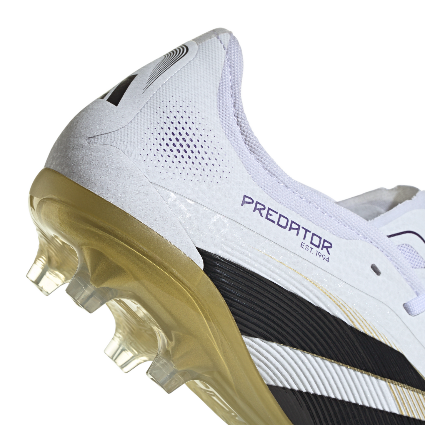 adidas Predator Pro FT FG Firm Ground Soccer Cleat - Cloud White / Core Black / Gold Metallic