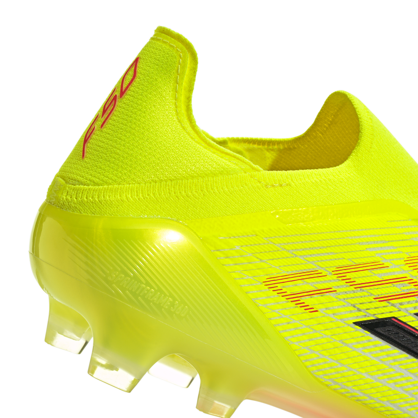 adidas F50 Elite Laceless FG Firm Ground Soccer Cleats- Team Solar Yellow 2 / Core Black / Lucid Red