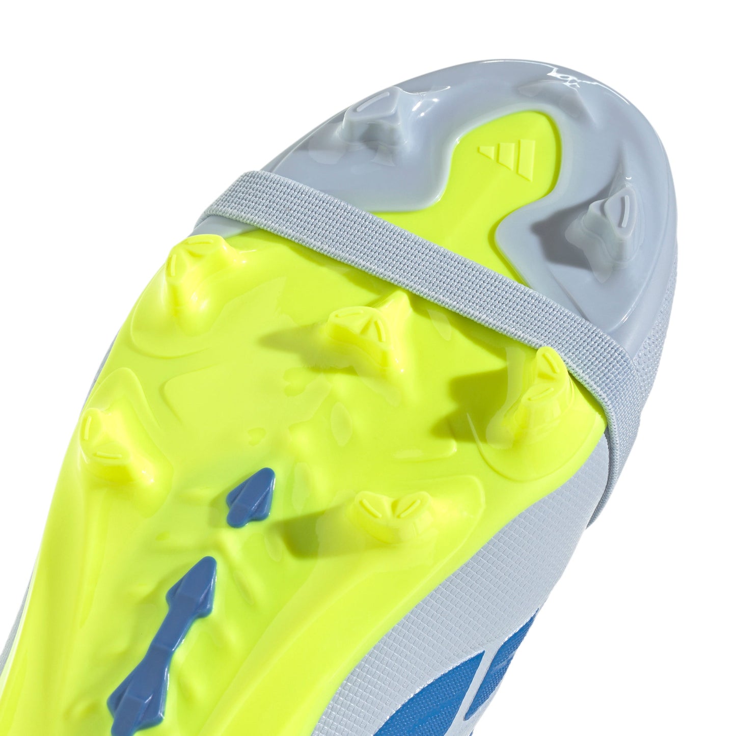 adidas Predator League FoldTongue FT FG Junior Firm Ground Soccer Cleat - Crystal Sky / Ray Blue / Team Solar Yellow 2