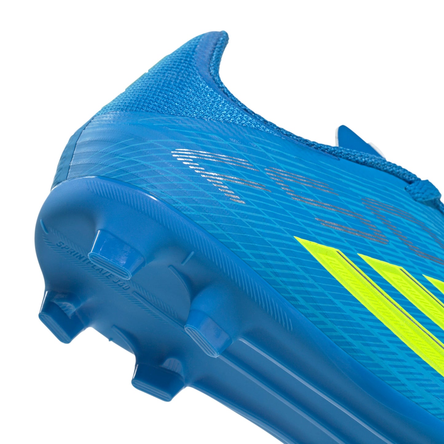 adidas F50 League Junior FG Firm Ground Soccer Cleats- Lucid Ray Blue / Team Solar Yellow 2 / Lucid Aquamarine