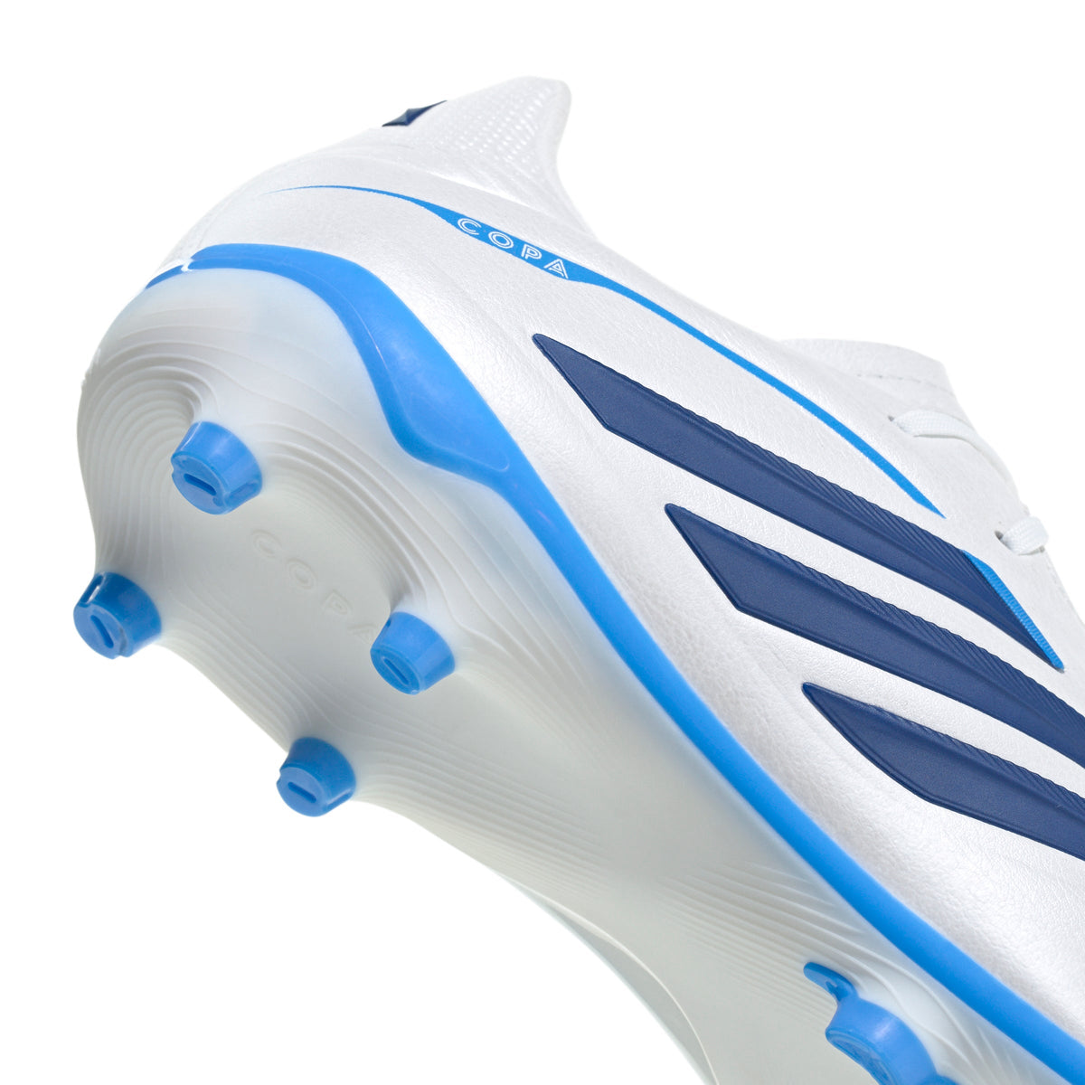 adidas Copa Pure IV League Junior FG Firm Ground Soccer Cleats- Zero Metalic / Dark Blue / Lucid Ray Blue