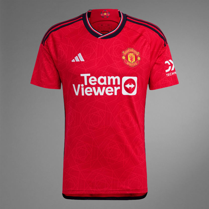 Men's Replica Adidas Manchester United Home Jersey 23/24