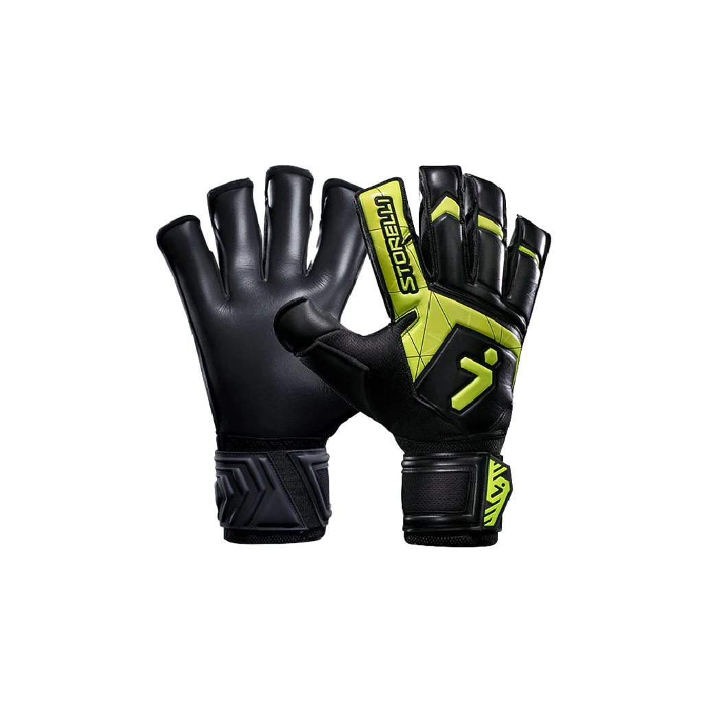 Storelli Gladiator Challenger 3 Gloves - Black/Neon Yellow (Adult)