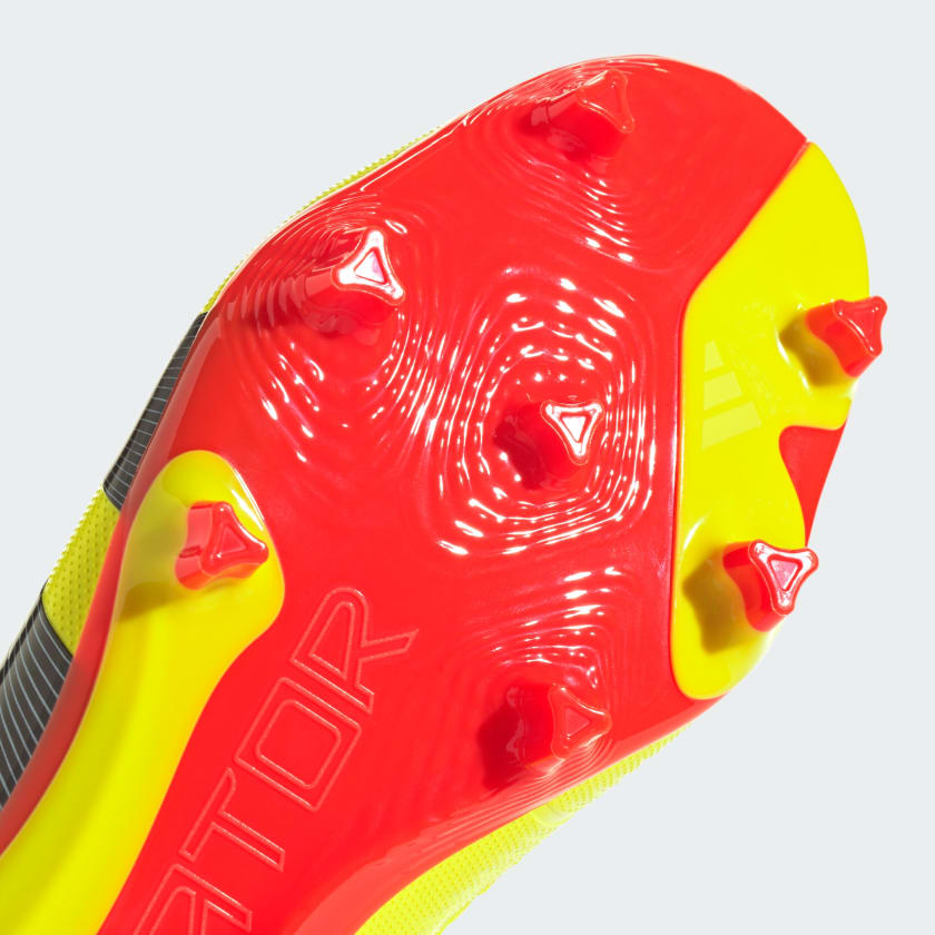 Adidas Predator 24 League Firm Ground Soccer Cleat - Solar Yellow/Core Black/Solar Red