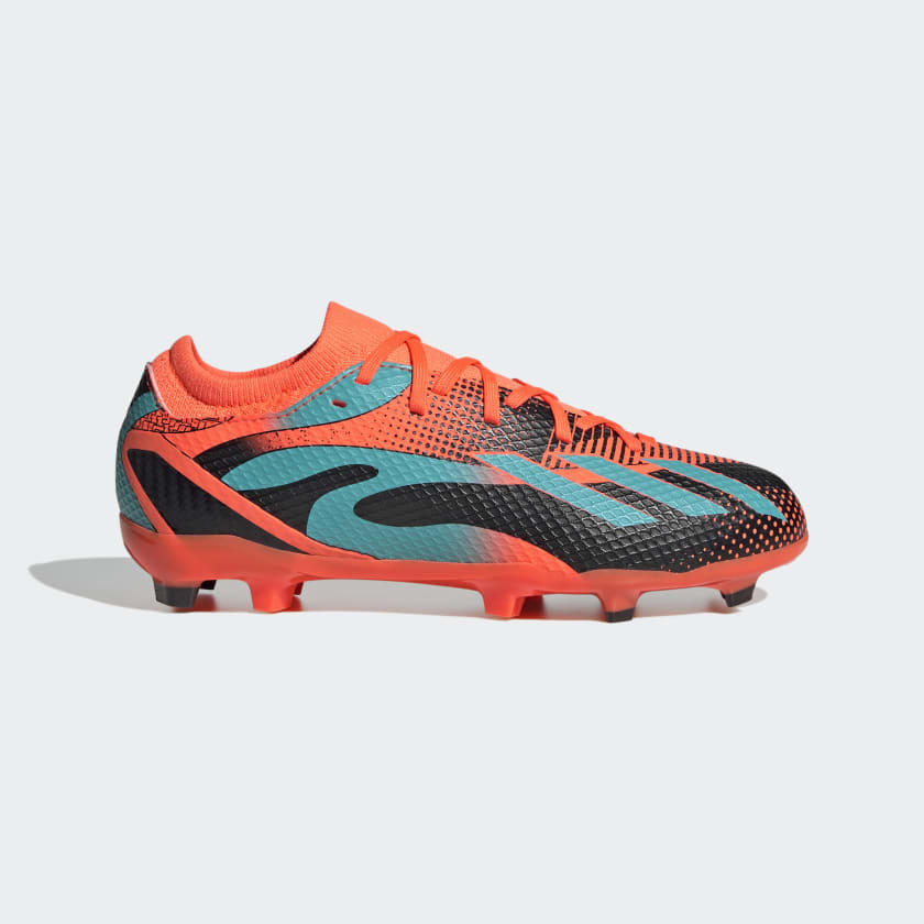 Adidas X Speedportal Messi .3 FG Junior Firm Ground Soccer Cleat -Team Solar Orange / Mint Rush / Core Black