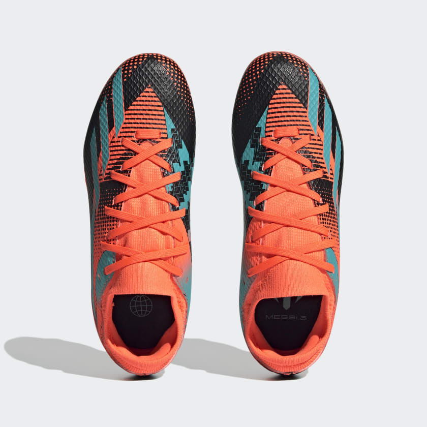 Adidas X Speedportal Messi .3 FG Junior Firm Ground Soccer Cleat -Team Solar Orange / Mint Rush / Core Black