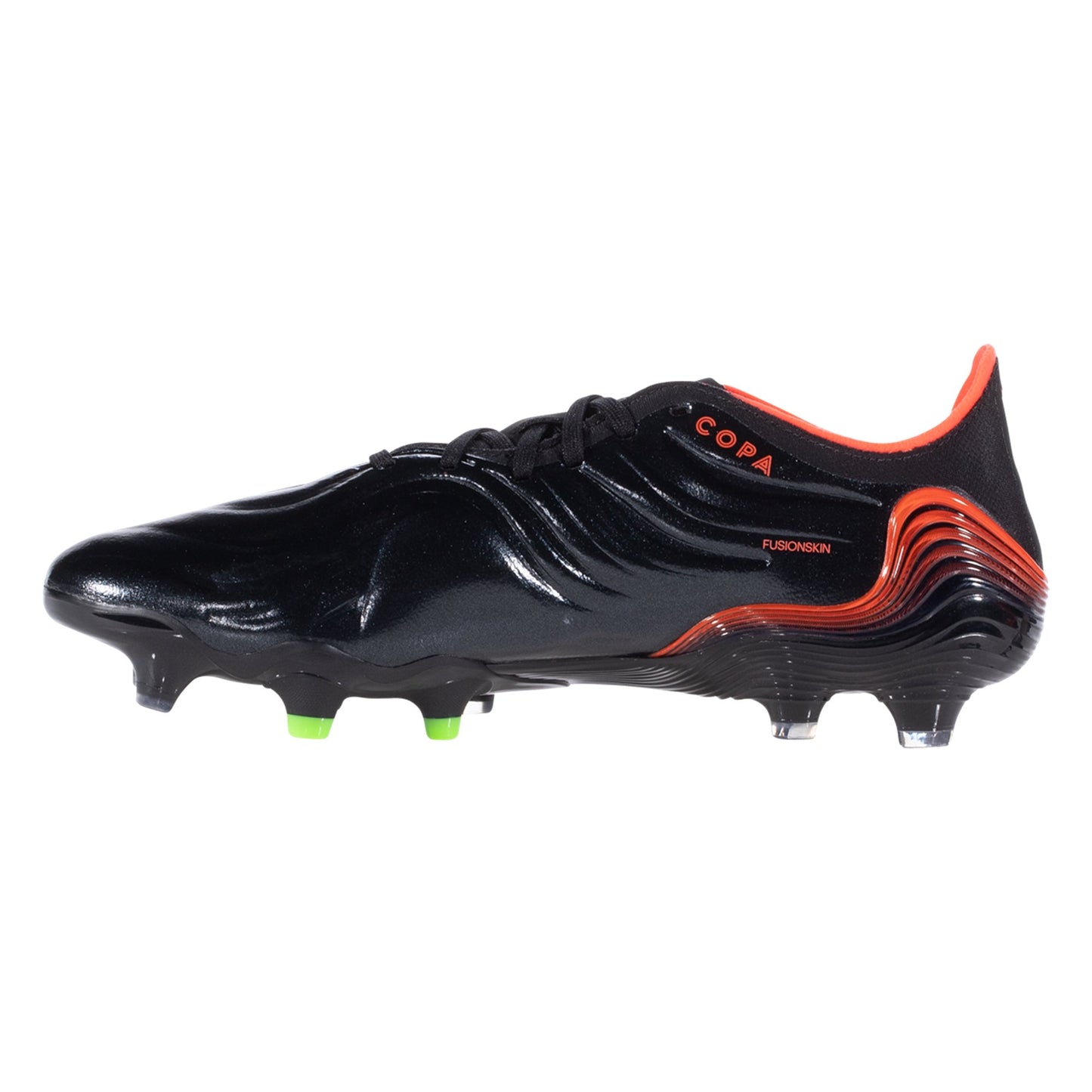 adidas Copa Sense .1 FG Firm Ground Soccer Cleat - Core Black/Solar Red/Team Solar Green