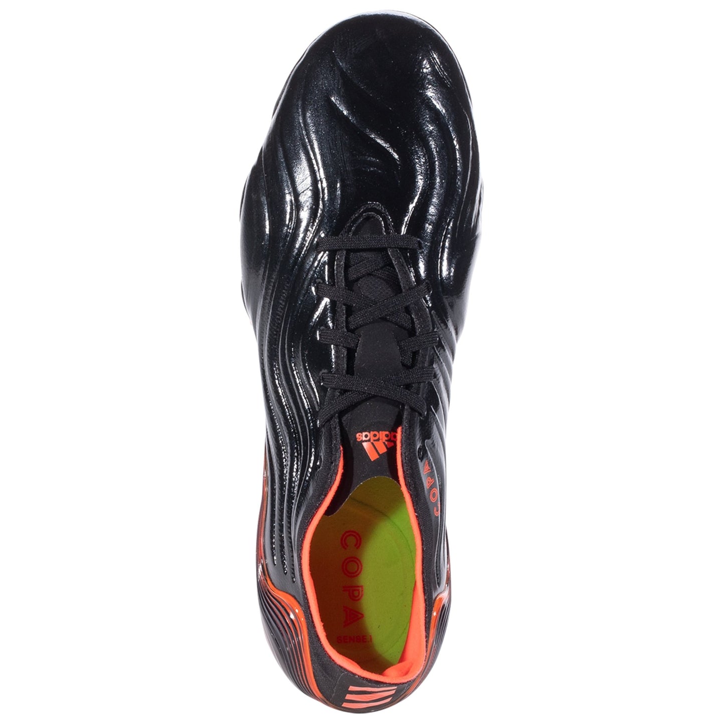adidas Copa Sense .1 FG Firm Ground Soccer Cleat - Core Black/Solar Red/Team Solar Green