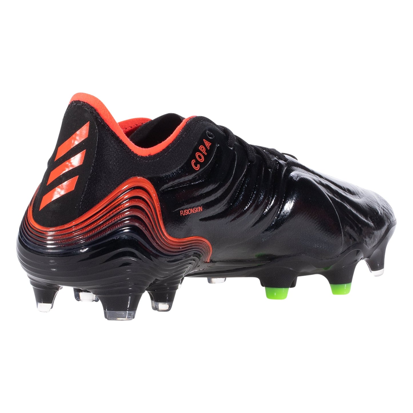 adidas Copa Sense .1 FG Firm Ground Soccer Cleat - Core Black/Solar Red/Team Solar Green