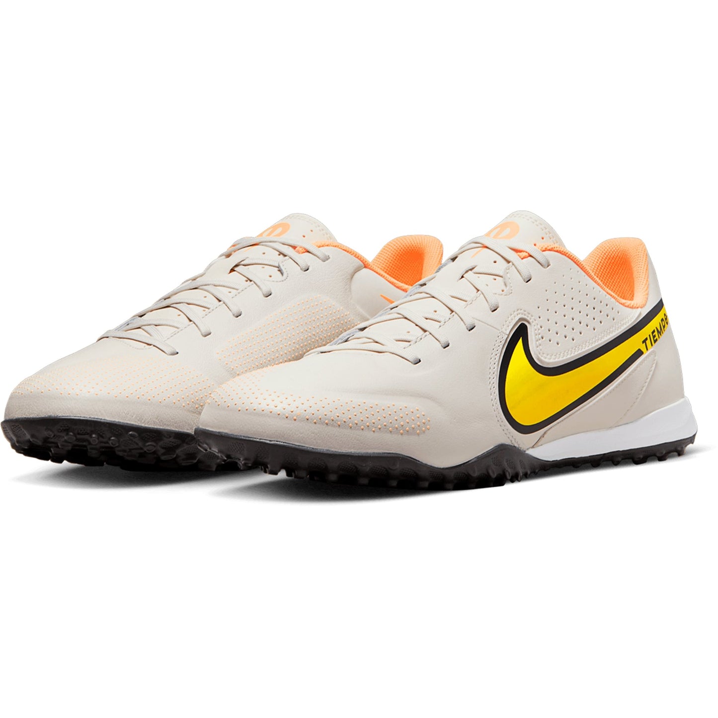 Nike Tiempo Legend 9 Academy TF Turf Soccer Shoe - Phantom/Yellow Strike/Sunset Glow