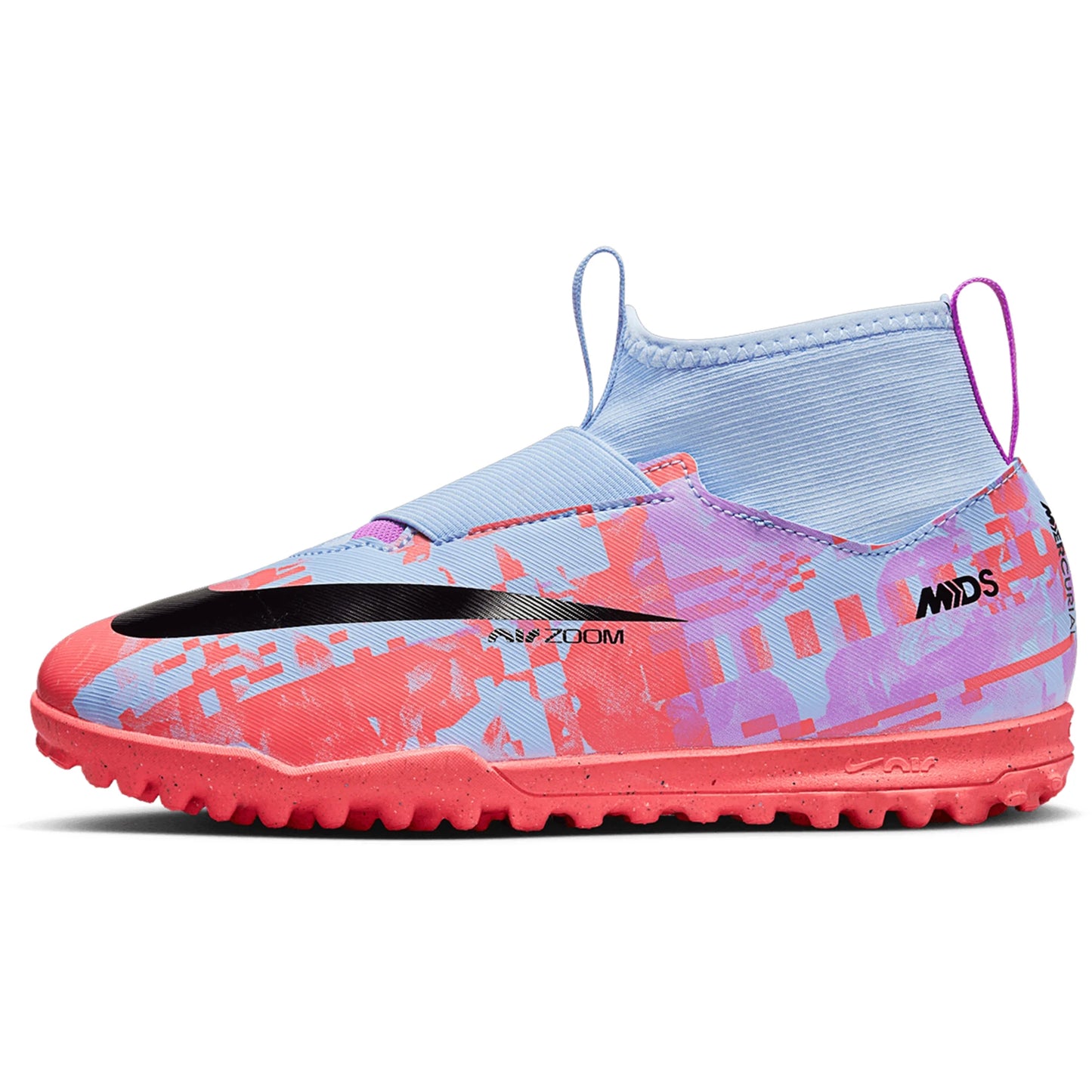 Nike Junior Zoom Mercurial Dream Speed Superfly 9 Academy TF Turf Soccer Shoes - Cobalt/Black/Fuchsia/Pink/Red Rich text editor