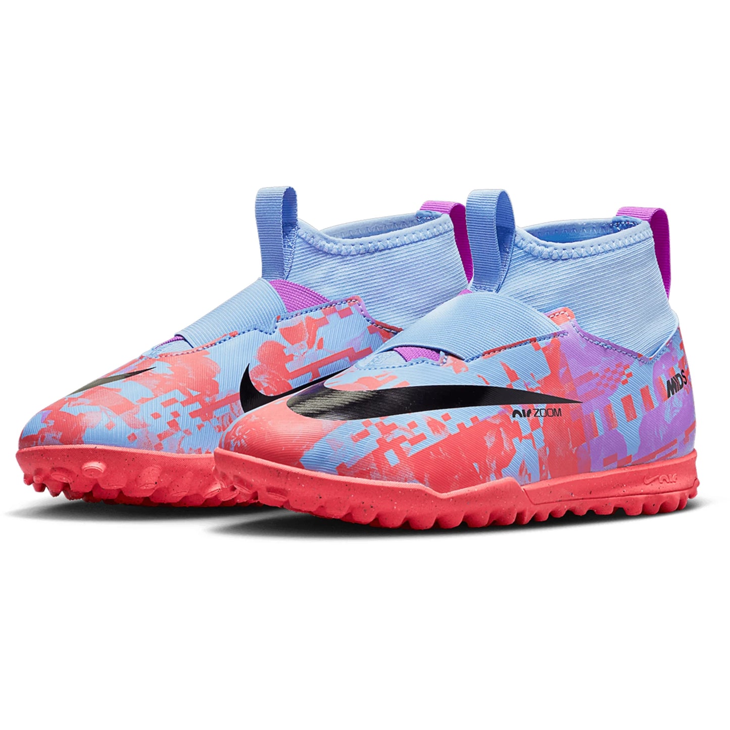 Nike Junior Zoom Mercurial Dream Speed Superfly 9 Academy TF Turf Soccer Shoes - Cobalt/Black/Fuchsia/Pink/Red Rich text editor