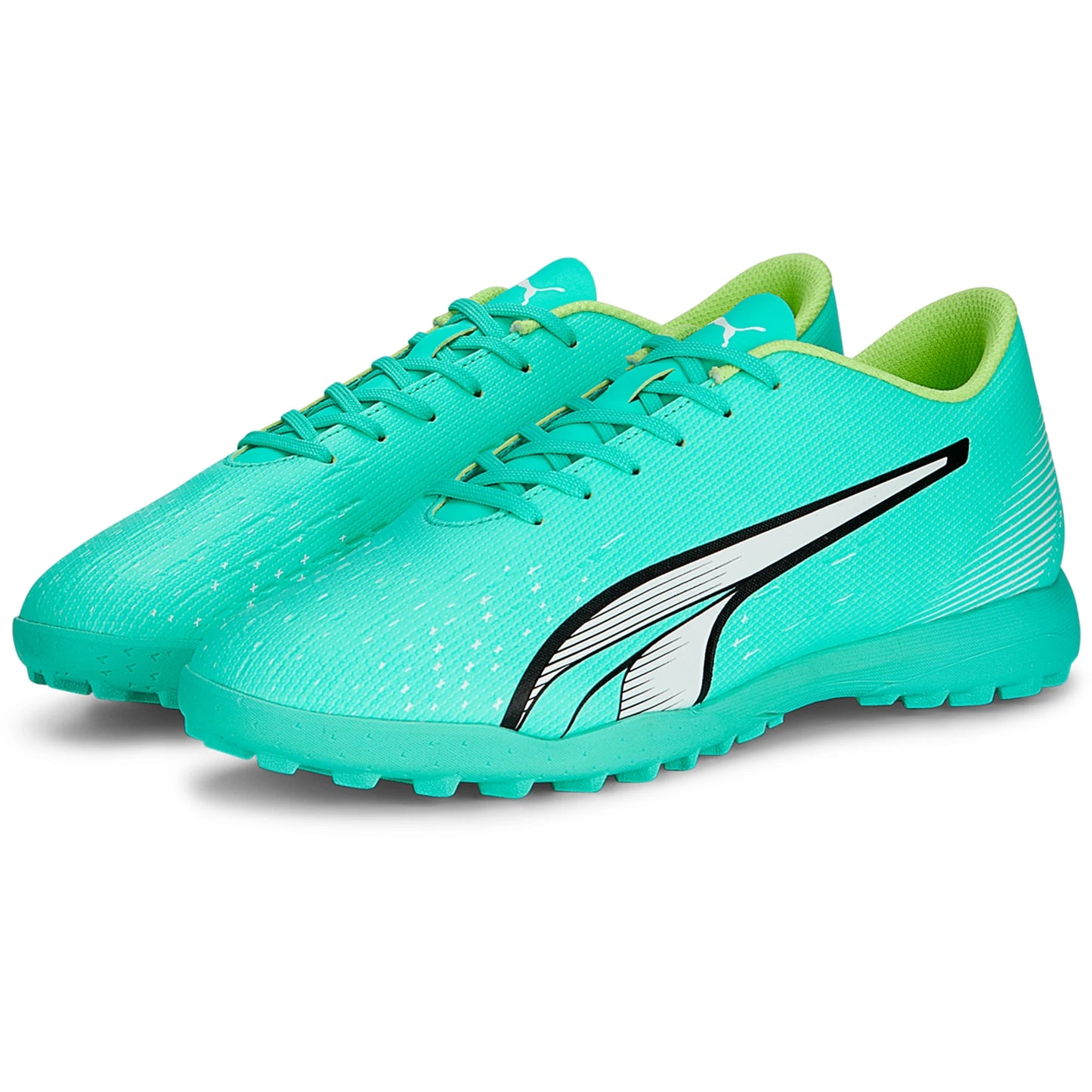 Puma Ultra Play TT Turf Soccer Cleat - Peppermint/White/Yellow